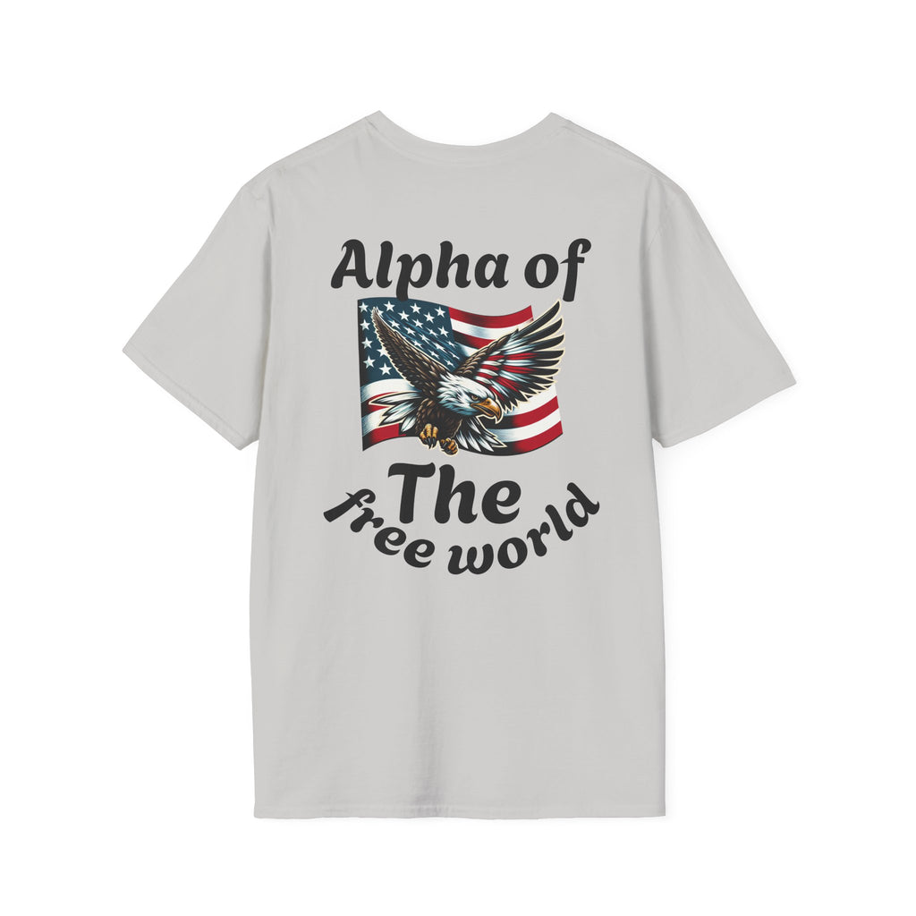 Patriotic Graphic T-Shirt, Unisex Softstyle Tee, Independence Day Gift, Freedom Apparel, Americana Clothing