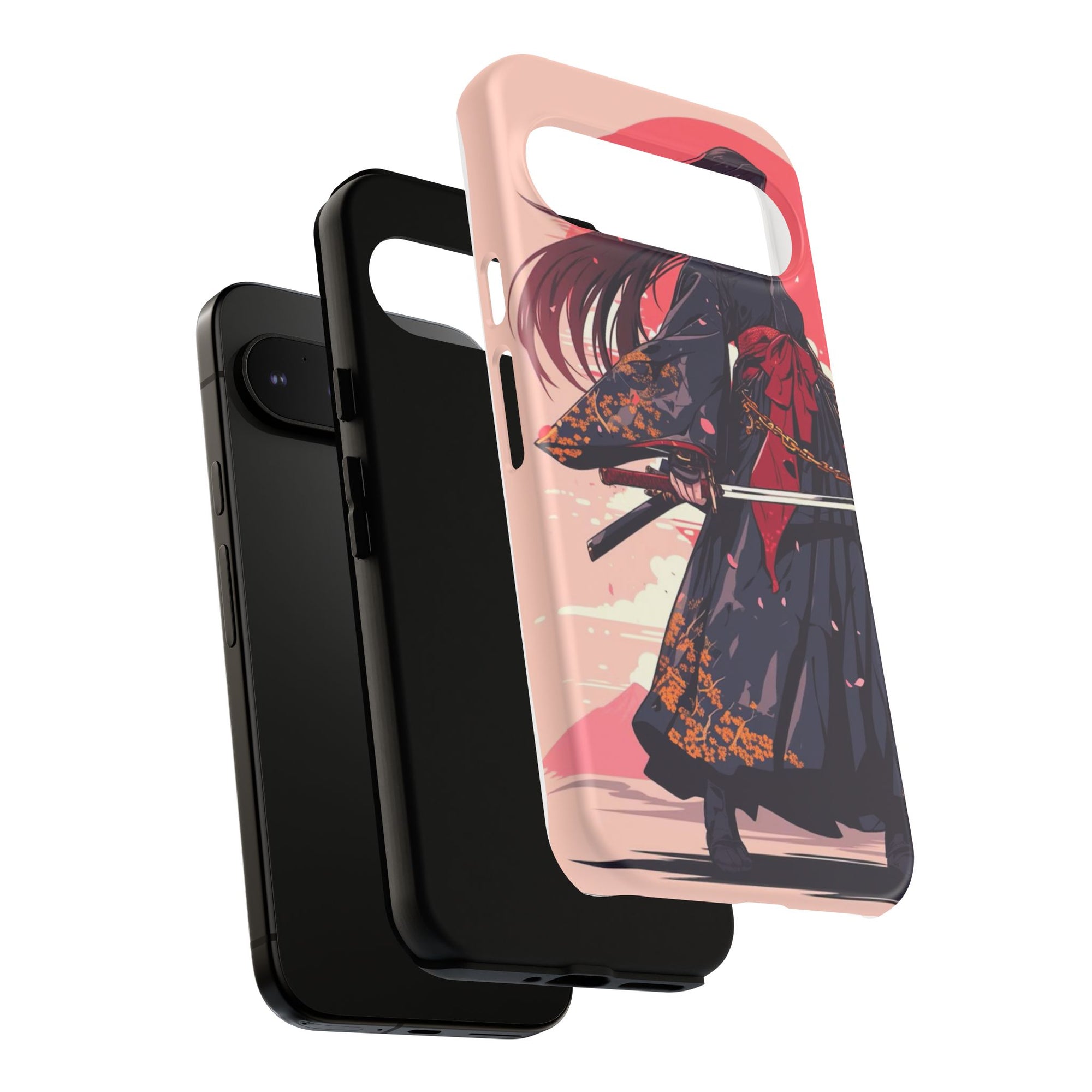 Stylish Phone Case with Warrior Design, Tough Phone Cover for Anime Lovers, Gift for Gamers, Cute Phone Accessories, Unique Tech Gifts