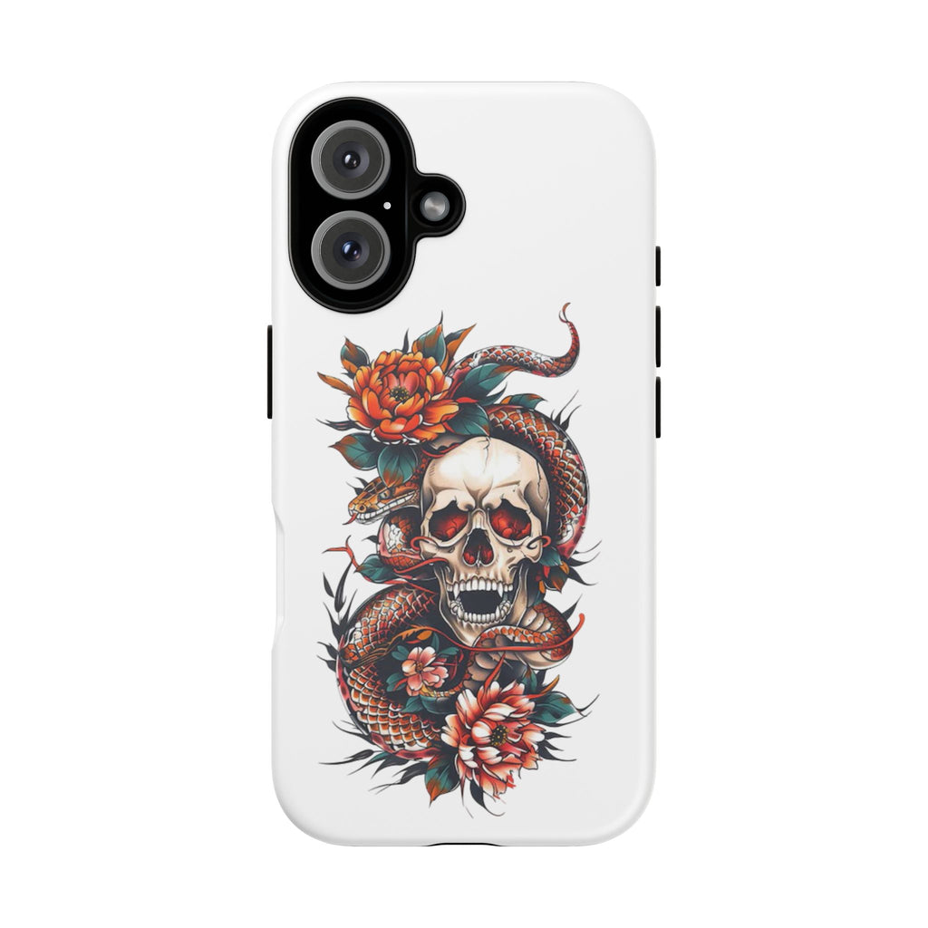 Tough Cases: Skull and Snake Phone Cases, Edgy Accessories, Alternative Fashion, Quirky Gift Ideas, Gothic Style