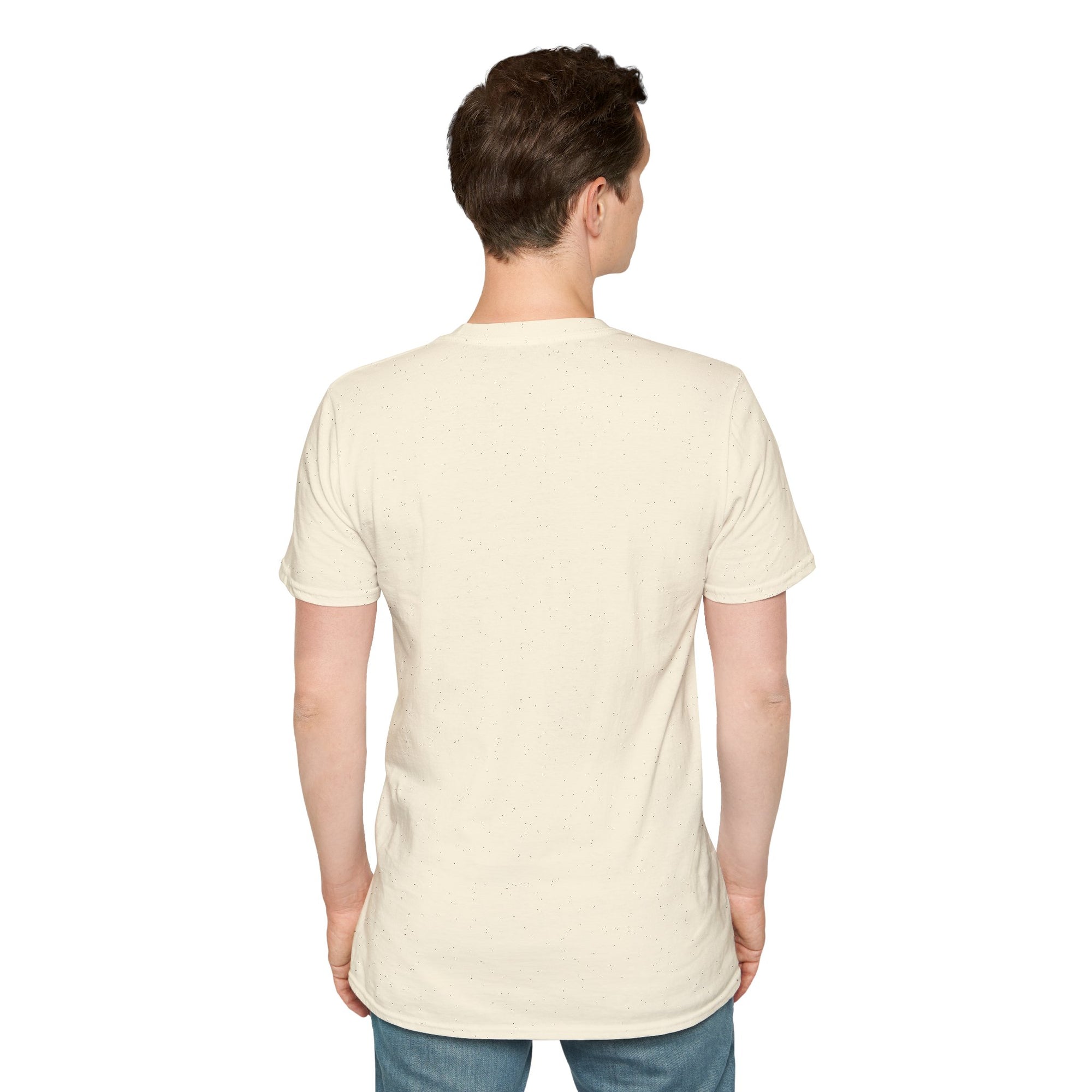 Mountain Landscape Unisex Softstyle T-Shirt | Nature Lover Gift, Outdoor Adventure Tee, Relaxed Fit, Casual Wear, Camping Shirt