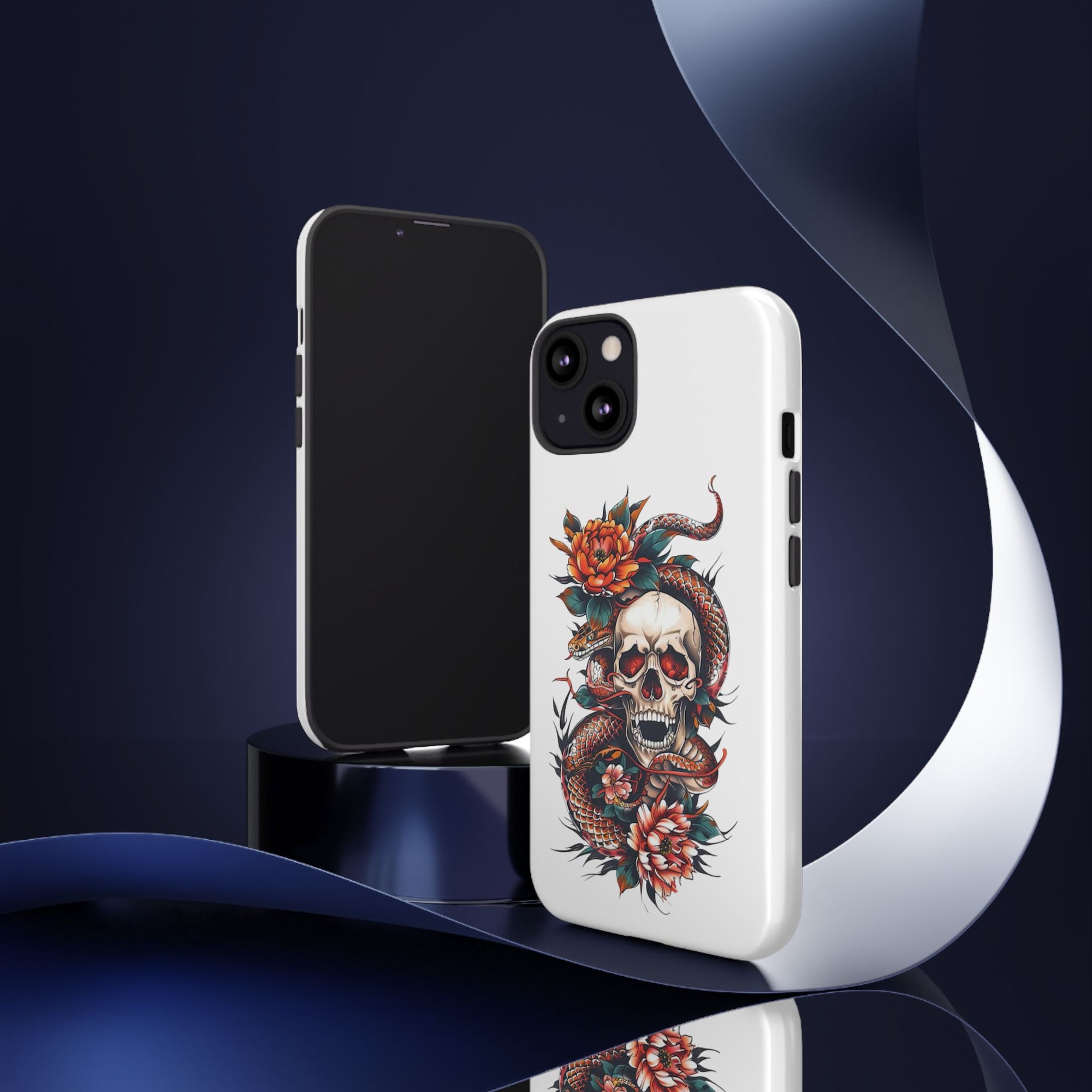Tough Cases: Skull and Snake Phone Cases, Edgy Accessories, Alternative Fashion, Quirky Gift Ideas, Gothic Style