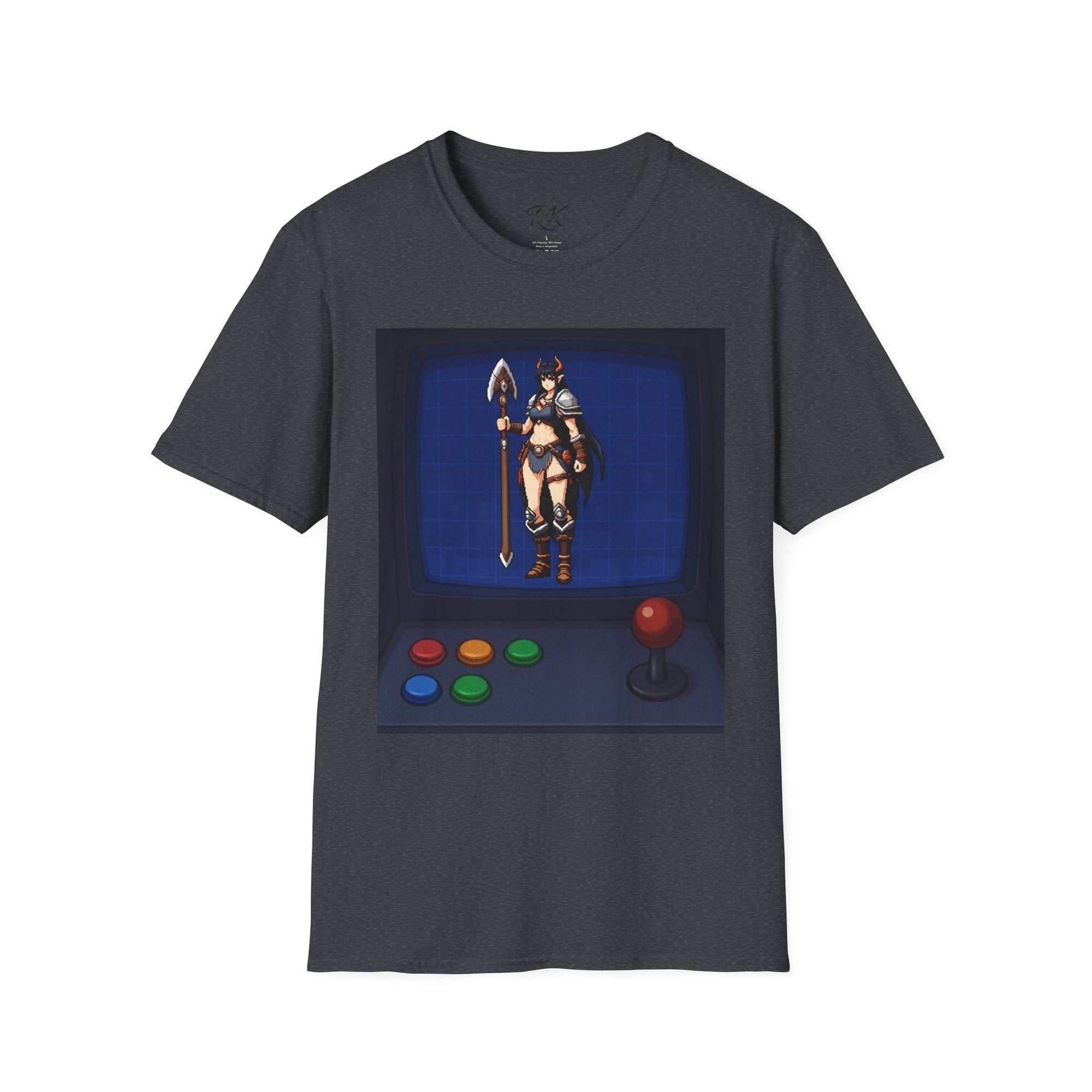 Unisex Barbarian Woman T-Shirt - Softstyle Graphic Tee for Gamers, Gifts for Her, Casual Wear, Birthday Present, Retro Style