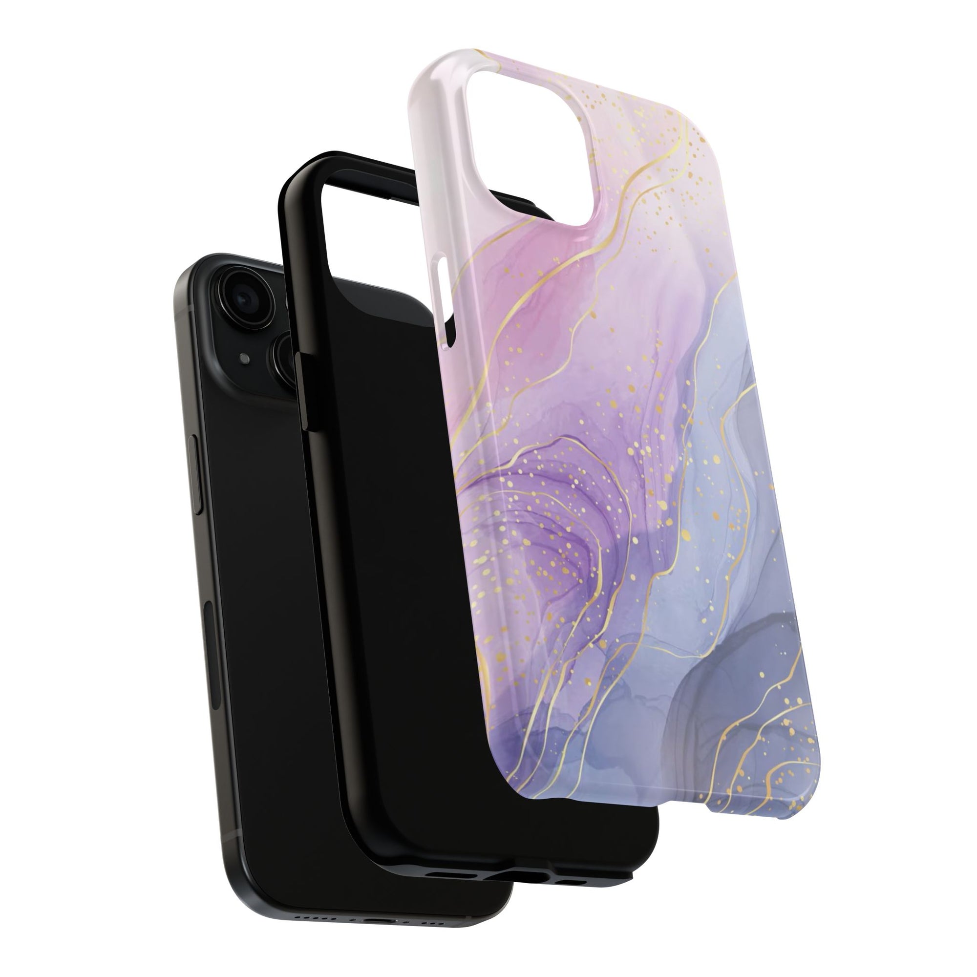Elegant Abstract Tough Phone Cases for Stylish Protection, Gift for Her, Phone Accessories, Lavender Marble Design, Phone Cover for [...]