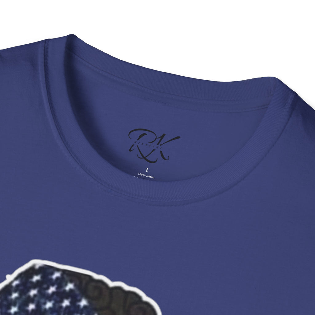 Patriotic Graphic T-Shirt, Unisex Softstyle Tee, Independence Day Gift, Freedom Apparel, Americana Clothing