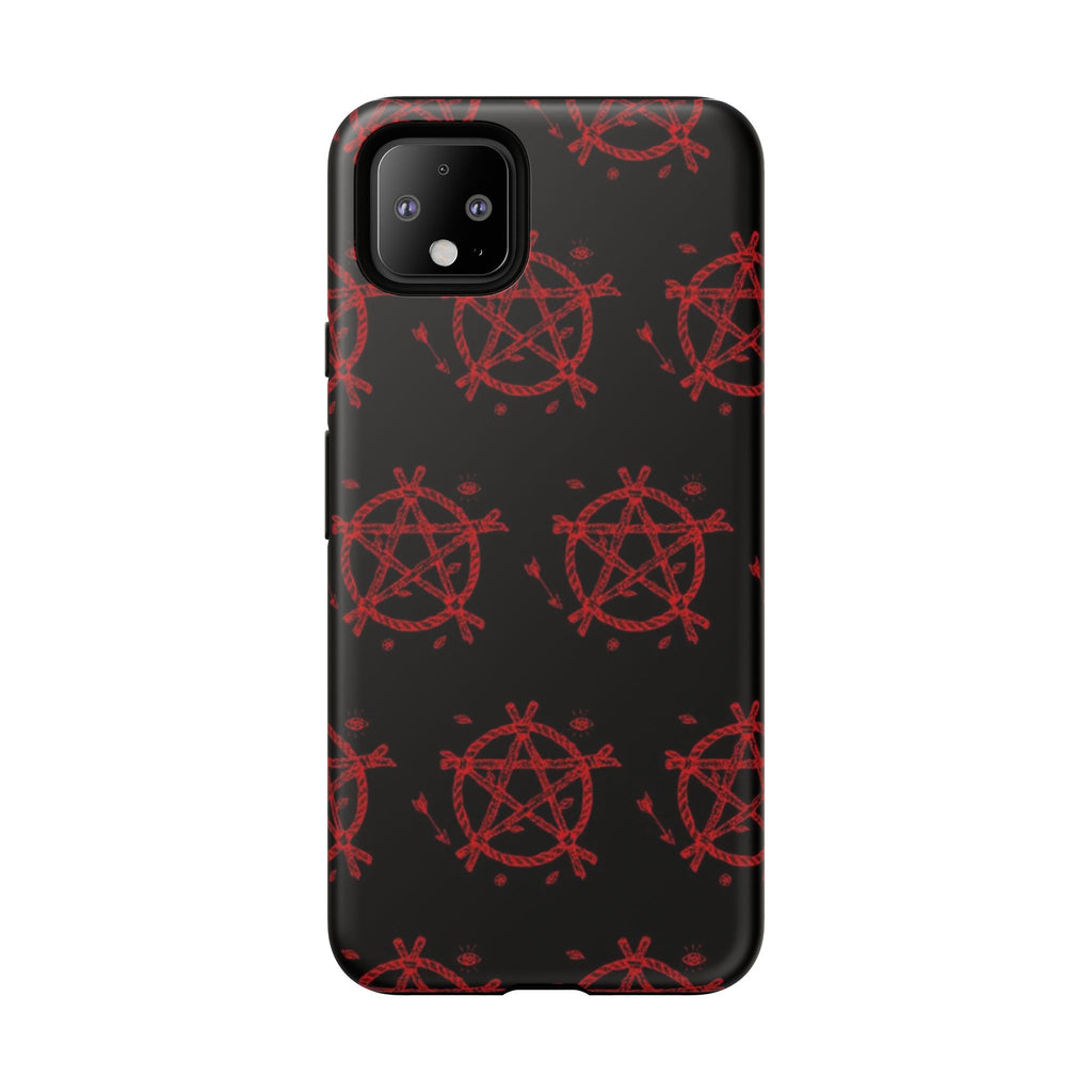 Anarchist iPhone Case, Tough Phone Cover, Punk Style Accessory, Unique Gift for Rebels, Goth Aesthetic Phone Case
