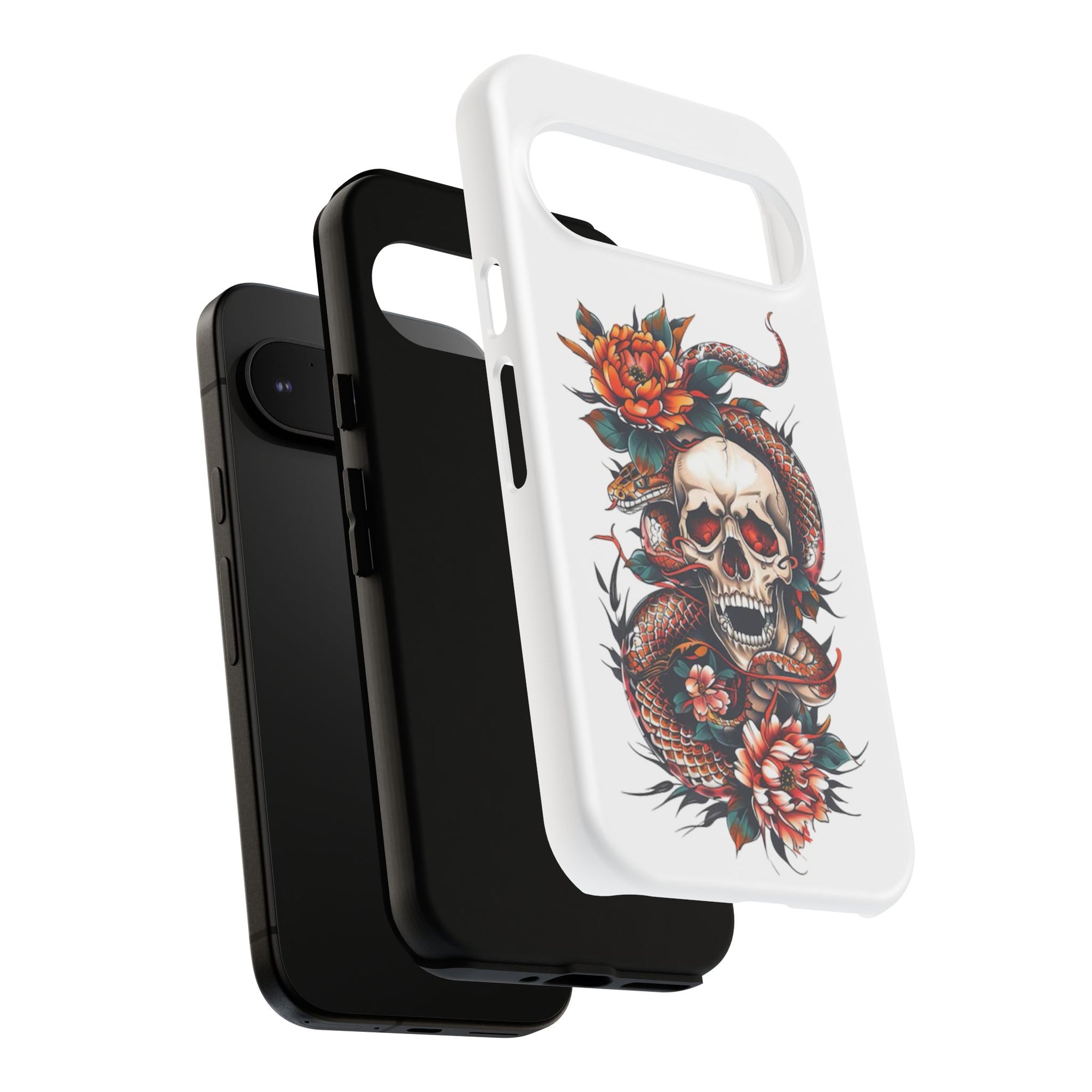 Tough Cases: Skull and Snake Phone Cases, Edgy Accessories, Alternative Fashion, Quirky Gift Ideas, Gothic Style