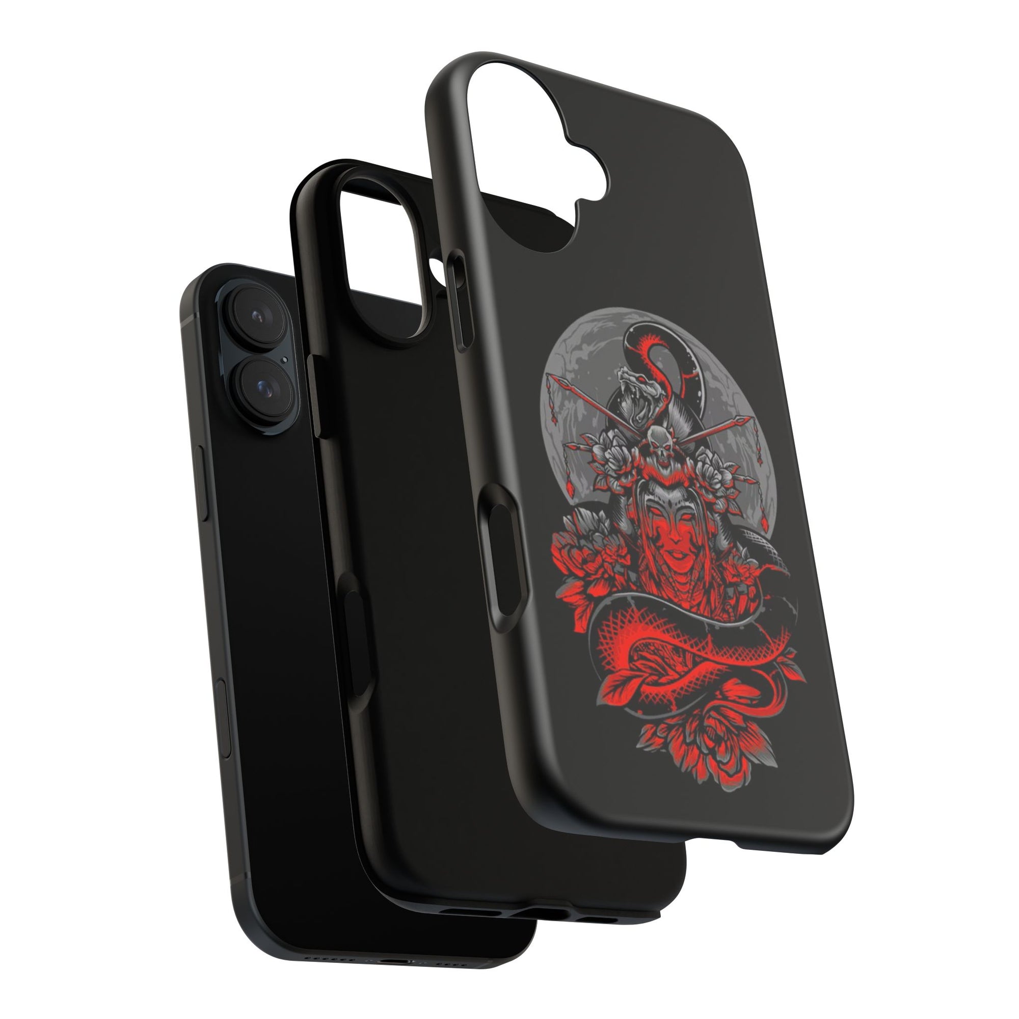 Tough Cases for iPhone, Dragon & Warrior Design, Durable Phone Protection, Perfect Gift for Tech Lovers, Unique Gifting