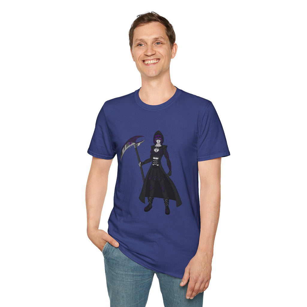 Gothic Fantasy T-Shirt, Unisex Softstyle Tee, Halloween Costume, Creepy Graphic Tee, Gift for Gamers, Unique Graphic Shirt