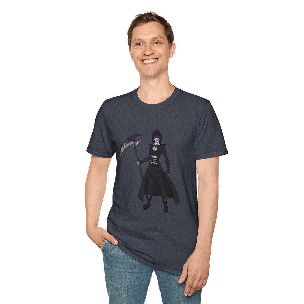 Gothic Fantasy T-Shirt, Unisex Softstyle Tee, Halloween Costume, Creepy Graphic Tee, Gift for Gamers, Unique Graphic Shirt