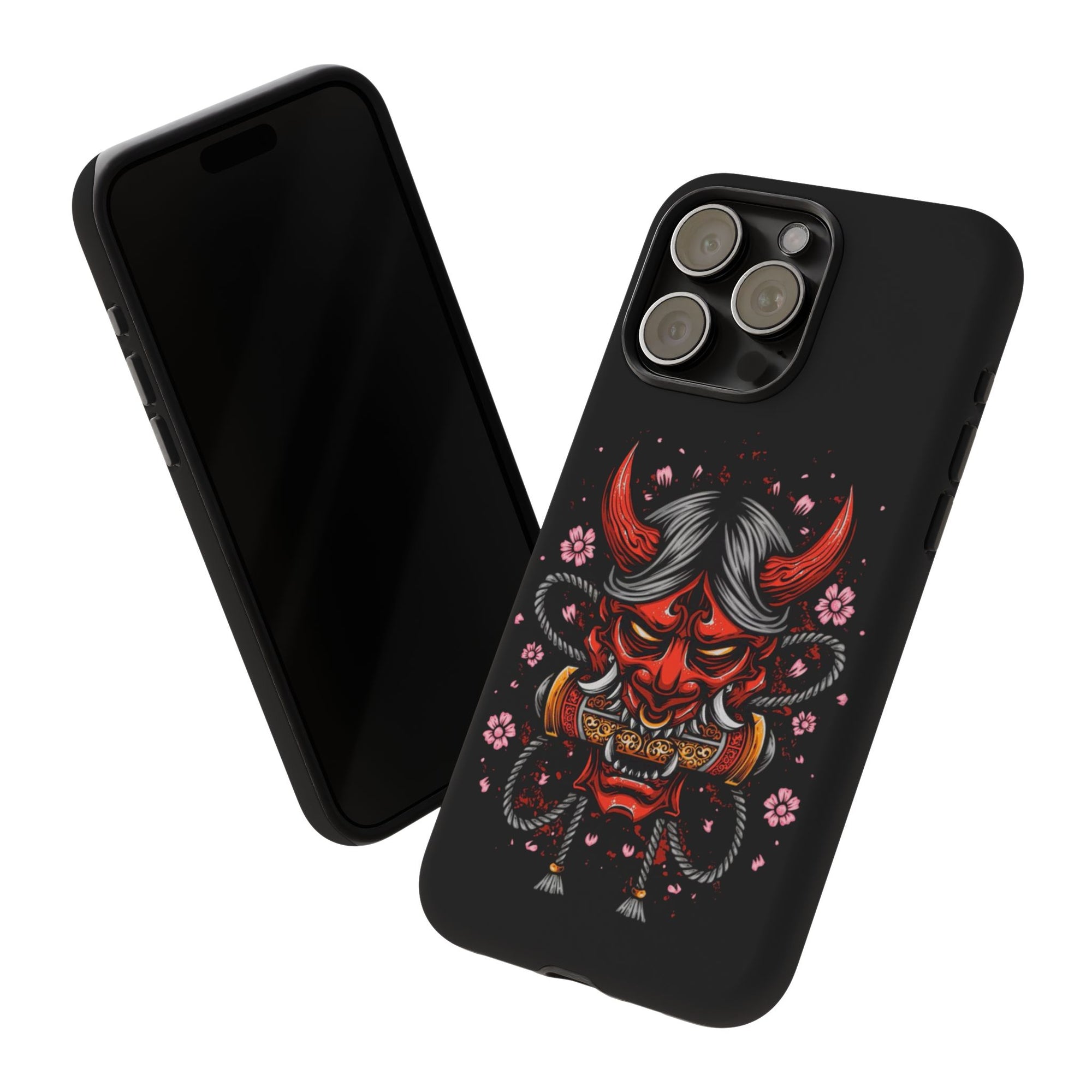 Tough Cases: Fierce Demon Phone Case, Edgy Phone Cover, Protect Your Device, Gift for Anime Fans, Unique Artwork Case