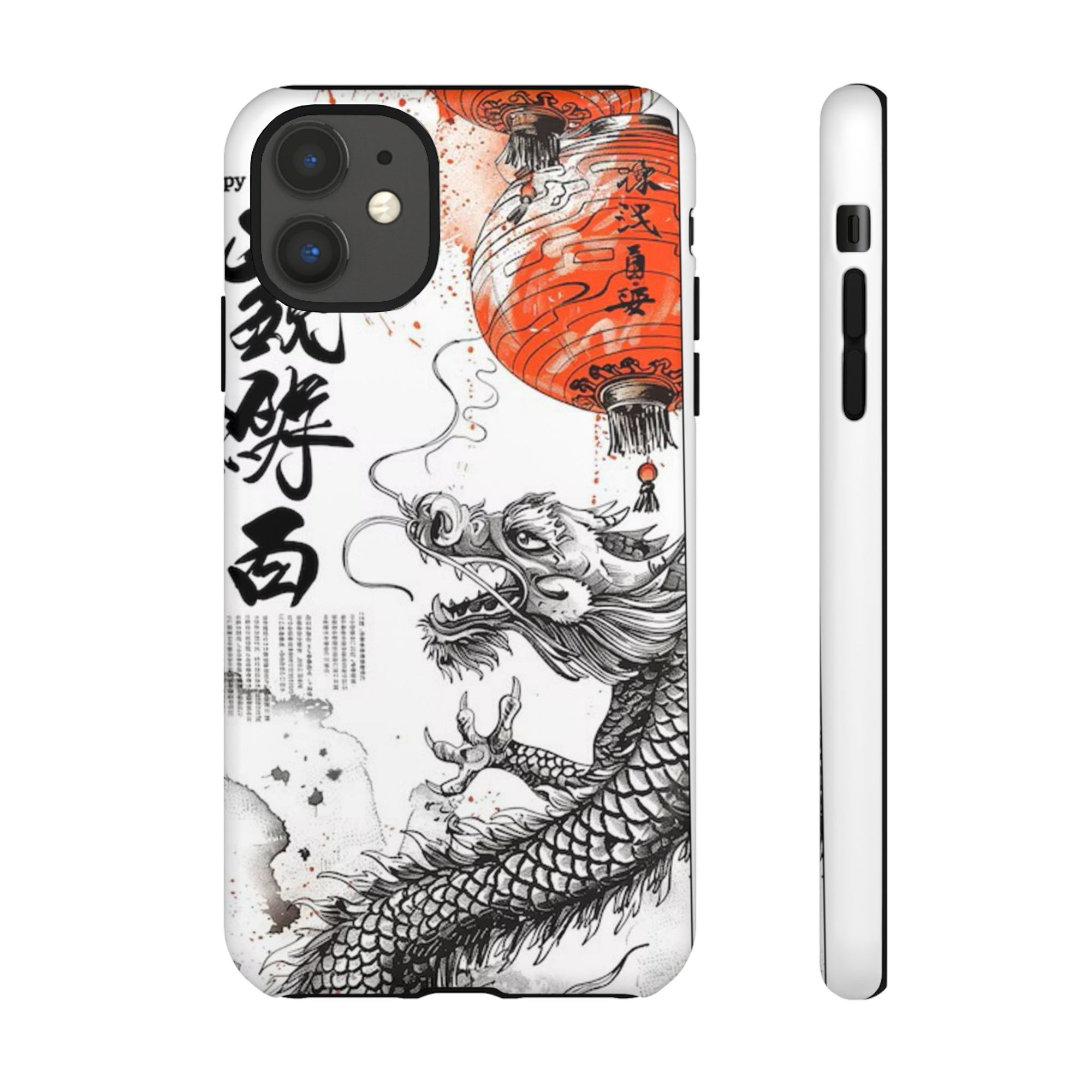 Dragon Design Phone Case, Tough Cases with Chinese Art for Unique Style, Gift for Art Lovers, Phone Protection, Trendy Accessories