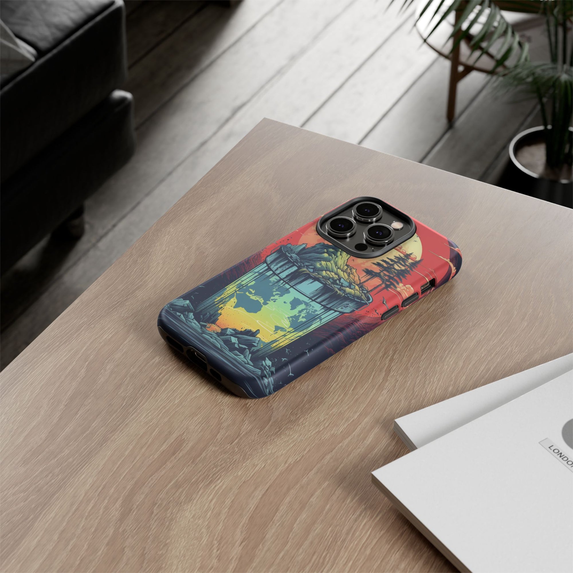 Vibrant Nature-Themed Phone Case, Tough Cases for Adventurers, Eco-Friendly, Trendy Phone Accessory, Great Gift for Nature Lovers