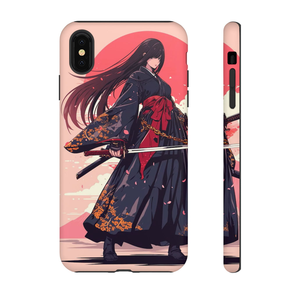 Stylish Phone Case with Warrior Design, Tough Phone Cover for Anime Lovers, Gift for Gamers, Cute Phone Accessories, Unique Tech Gifts