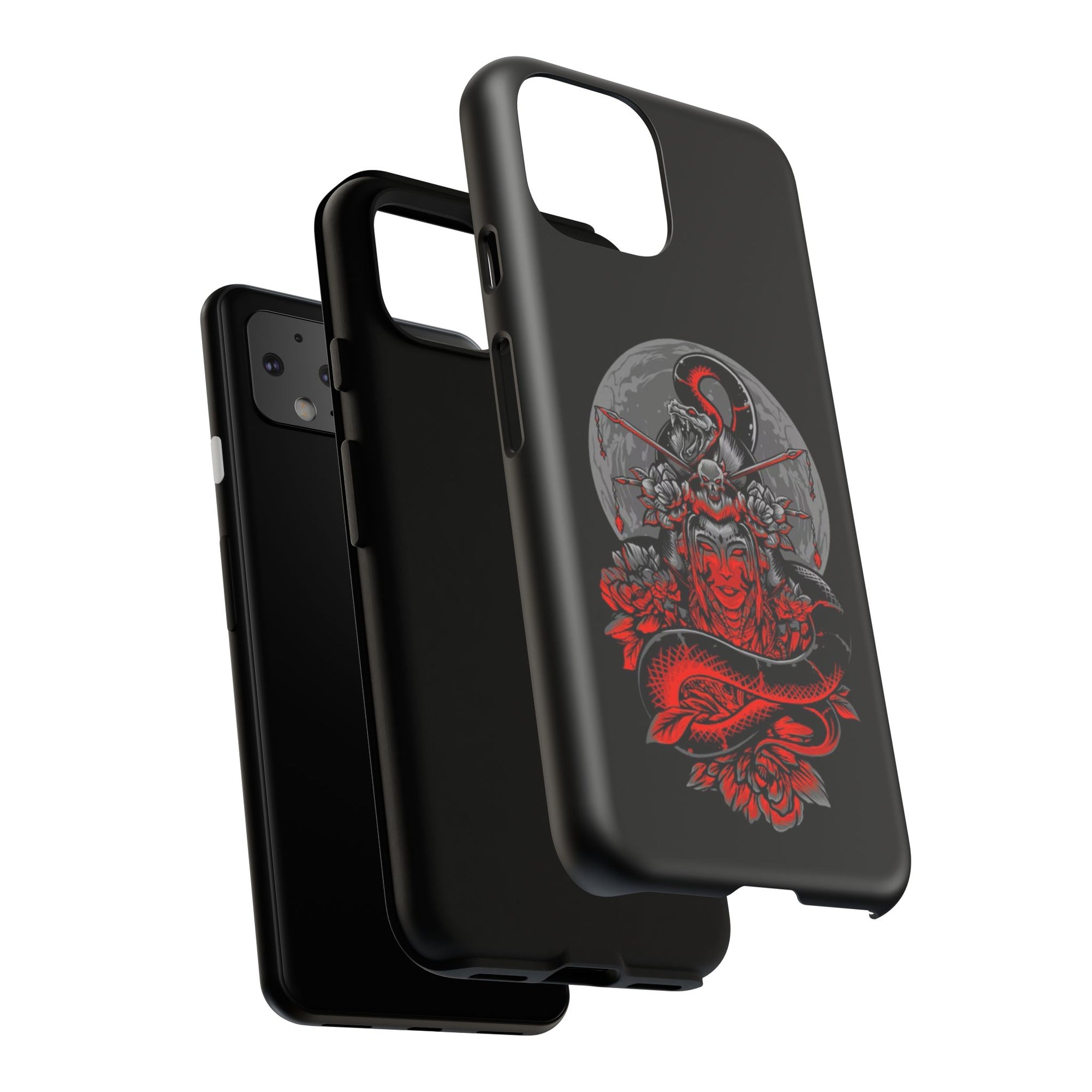Tough Cases for iPhone, Dragon & Warrior Design, Durable Phone Protection, Perfect Gift for Tech Lovers, Unique Gifting