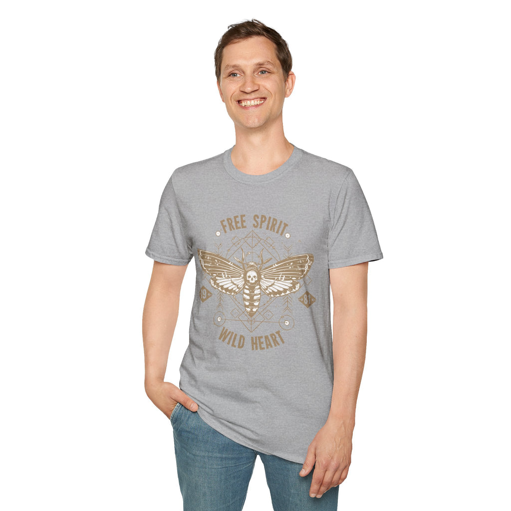 Free Spirit Wild Heart Unisex T-Shirt, Boho Graphic Tee, Nature Lover Shirt, Gift for Adventurers, Casual Wear, Everyday Comfort