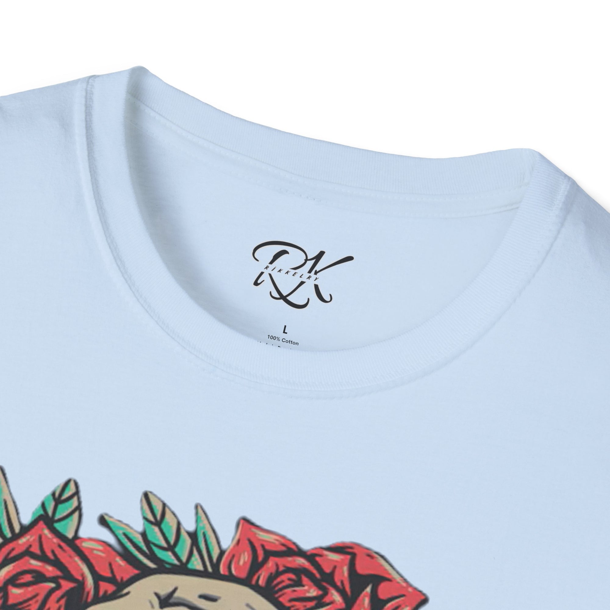 Skull & Roses Graphic T-Shirt | Edgy Casual Wear, Halloween Outfit, Gift for Friends, Festival Style, Unisex Shirt