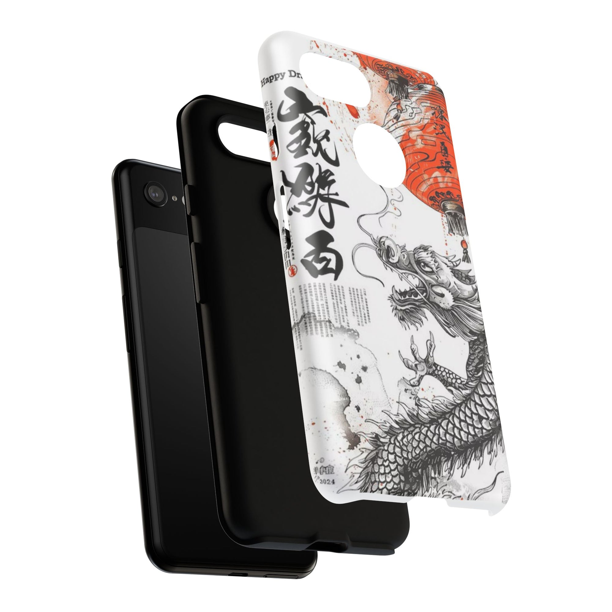Dragon Design Phone Case, Tough Cases with Chinese Art for Unique Style, Gift for Art Lovers, Phone Protection, Trendy Accessories