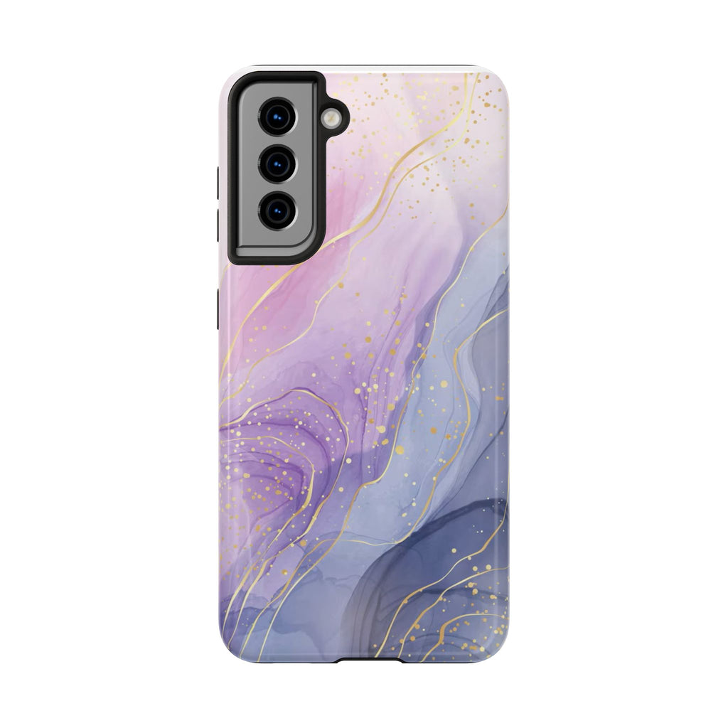 Elegant Abstract Tough Phone Cases for Stylish Protection, Gift for Her, Phone Accessories, Lavender Marble Design, Phone Cover for [...]