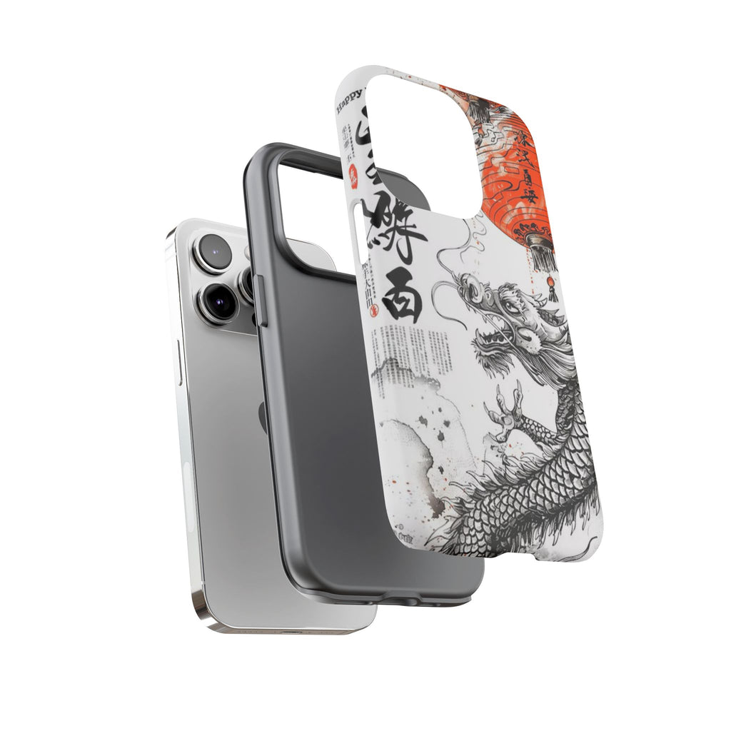 Dragon Design Phone Case, Tough Cases with Chinese Art for Unique Style, Gift for Art Lovers, Phone Protection, Trendy Accessories