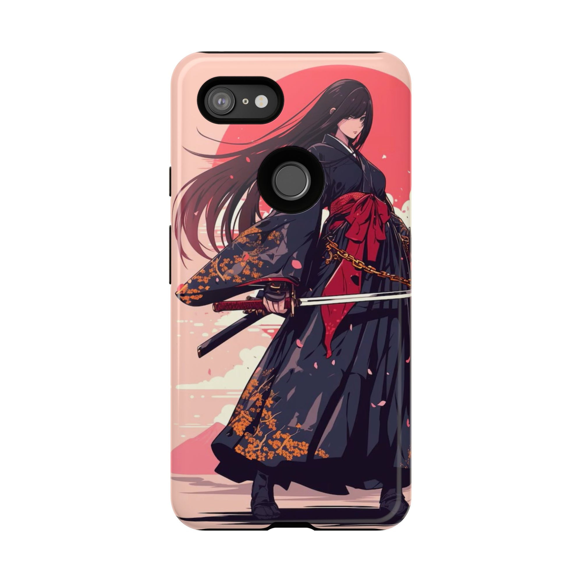 Stylish Phone Case with Warrior Design, Tough Phone Cover for Anime Lovers, Gift for Gamers, Cute Phone Accessories, Unique Tech Gifts