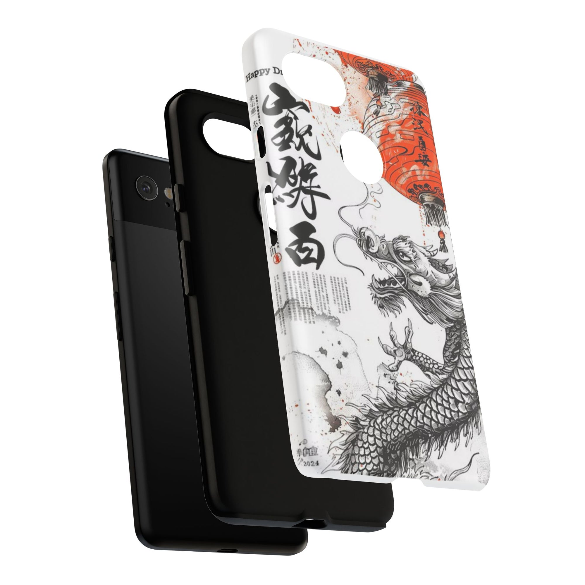 Dragon Design Phone Case, Tough Cases with Chinese Art for Unique Style, Gift for Art Lovers, Phone Protection, Trendy Accessories