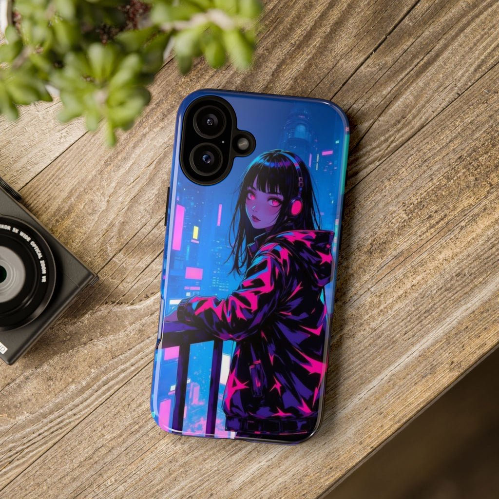 Futuristic Phone Case, Cyberpunk Aesthetic, Tough Phone Cover, Urban Style, Gift for Tech Lovers, Unique Phone Accessories, Streetwear [...]