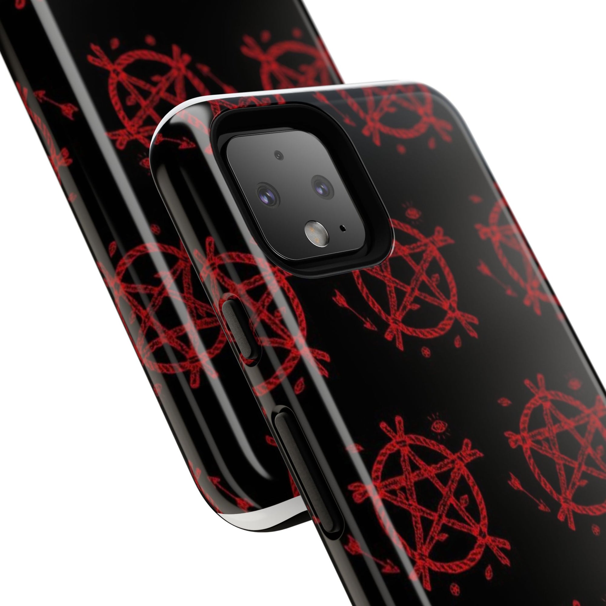Anarchist iPhone Case, Tough Phone Cover, Punk Style Accessory, Unique Gift for Rebels, Goth Aesthetic Phone Case