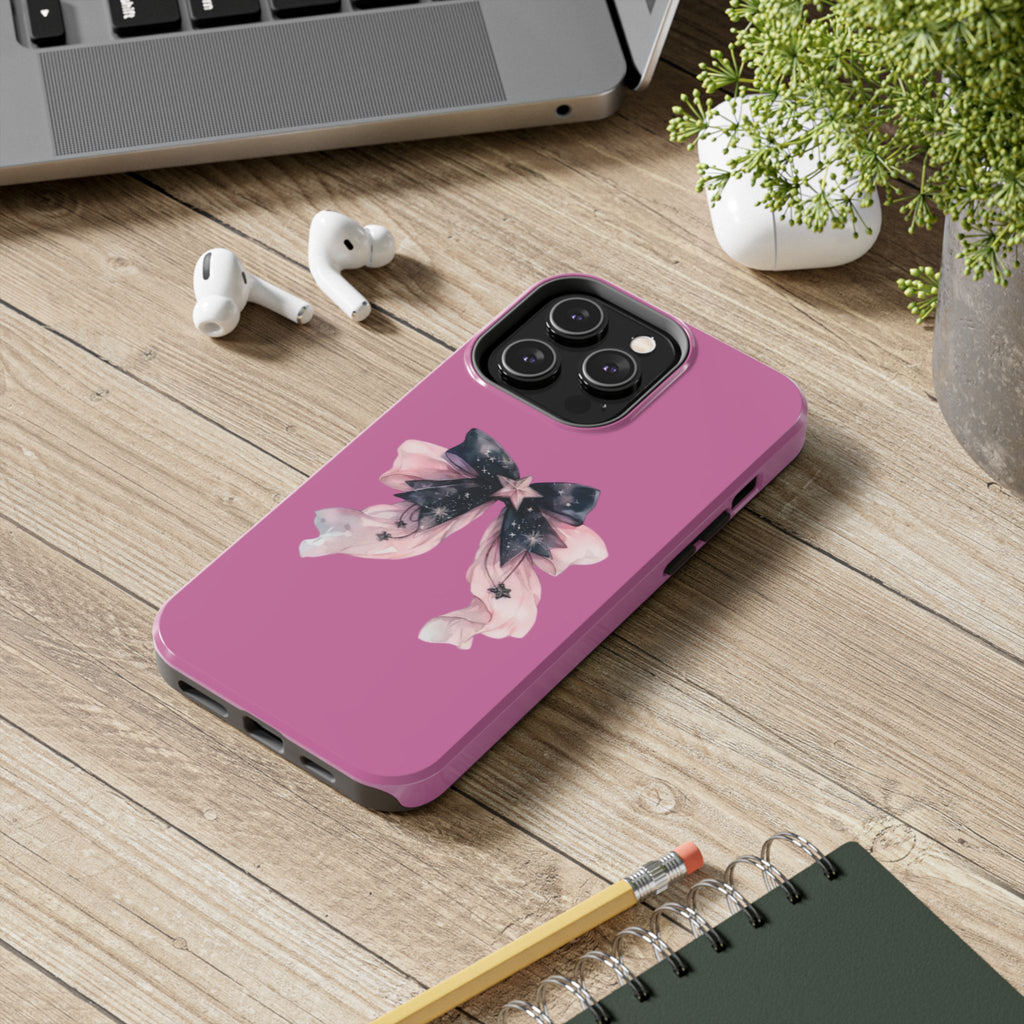 Pink Ribbon Tough Phone Cases, Galaxy Phone Covers, Chic Phone Protection, Ideal Gift for Her, Stylish Tech Accessories
