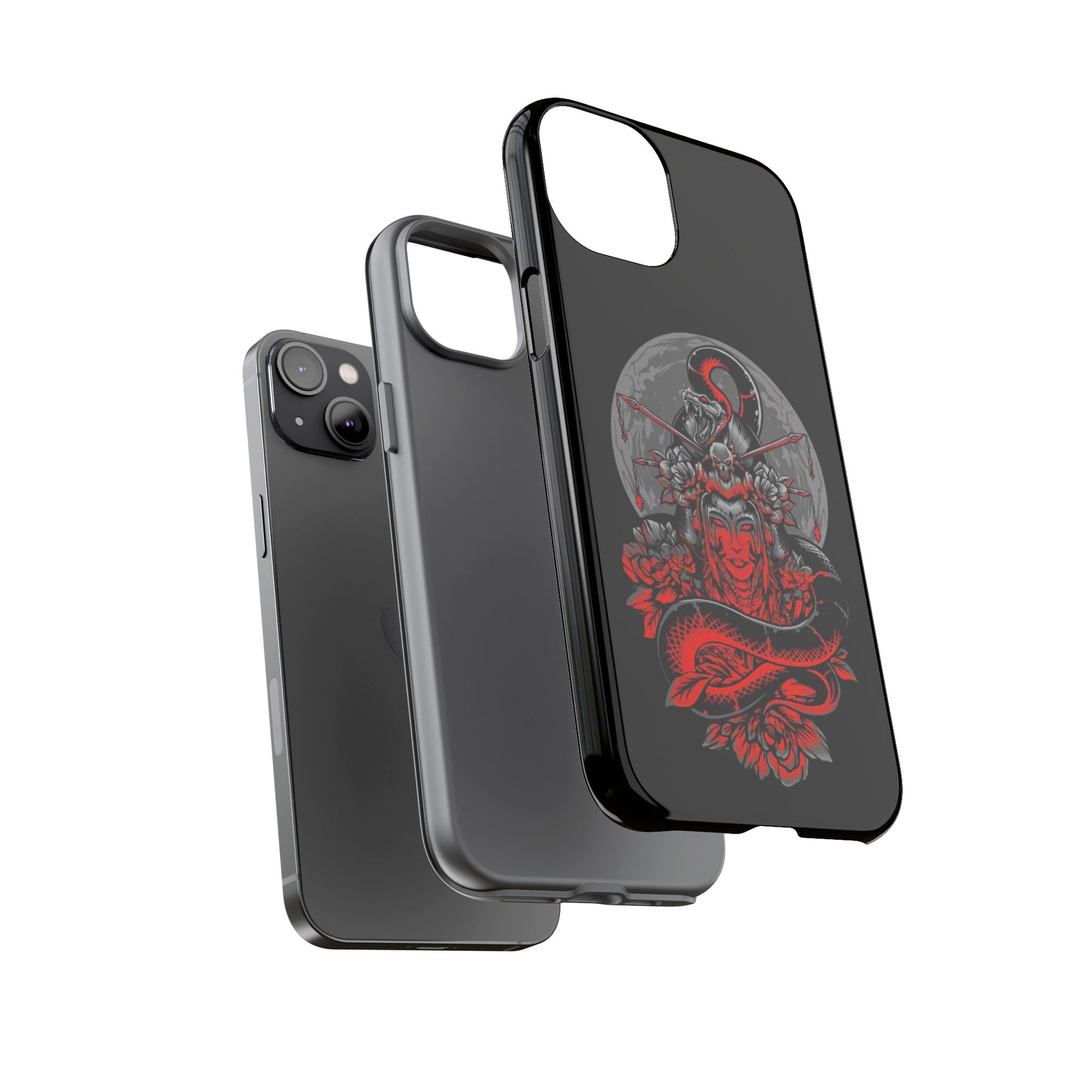 Tough Cases for iPhone, Dragon & Warrior Design, Durable Phone Protection, Perfect Gift for Tech Lovers, Unique Gifting