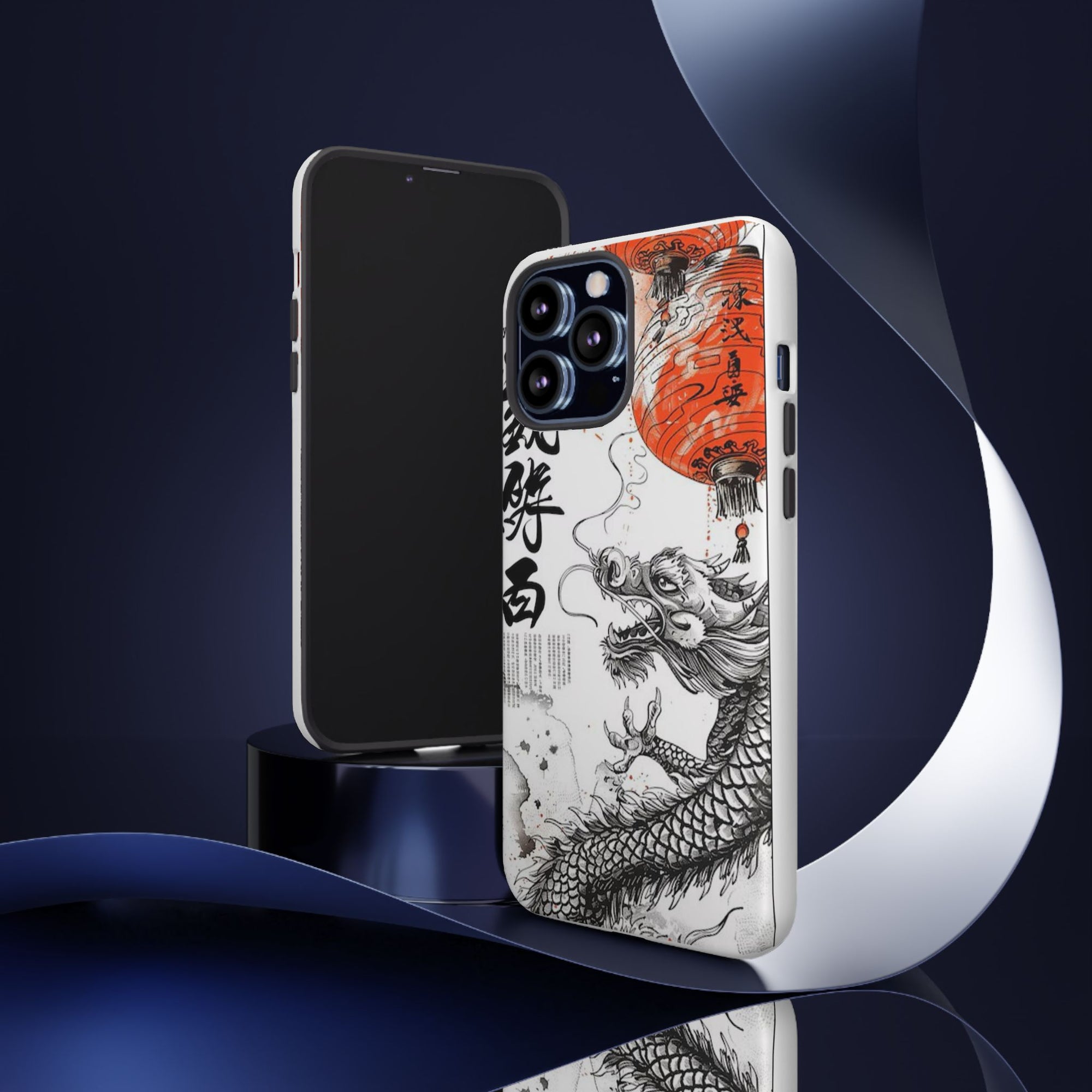 Dragon Design Phone Case, Tough Cases with Chinese Art for Unique Style, Gift for Art Lovers, Phone Protection, Trendy Accessories