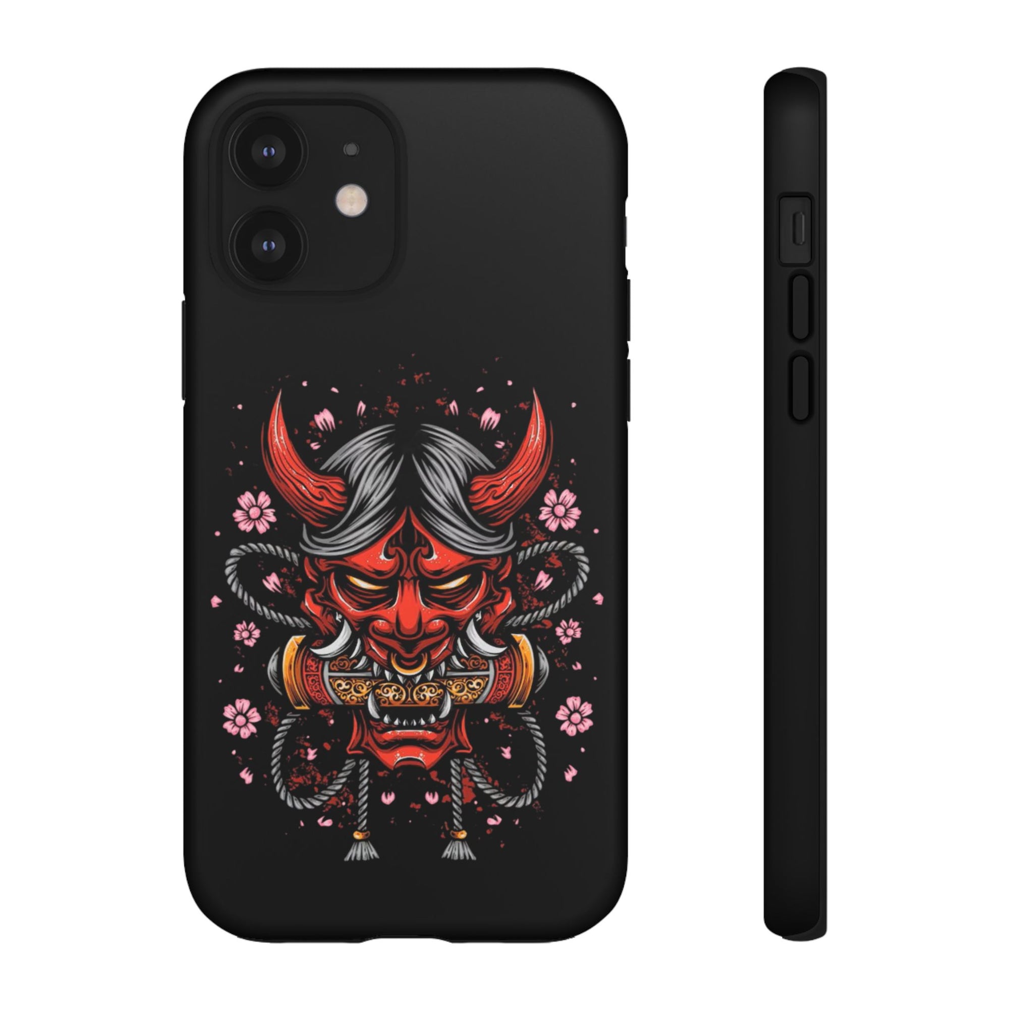 Tough Cases: Fierce Demon Phone Case, Edgy Phone Cover, Protect Your Device, Gift for Anime Fans, Unique Artwork Case