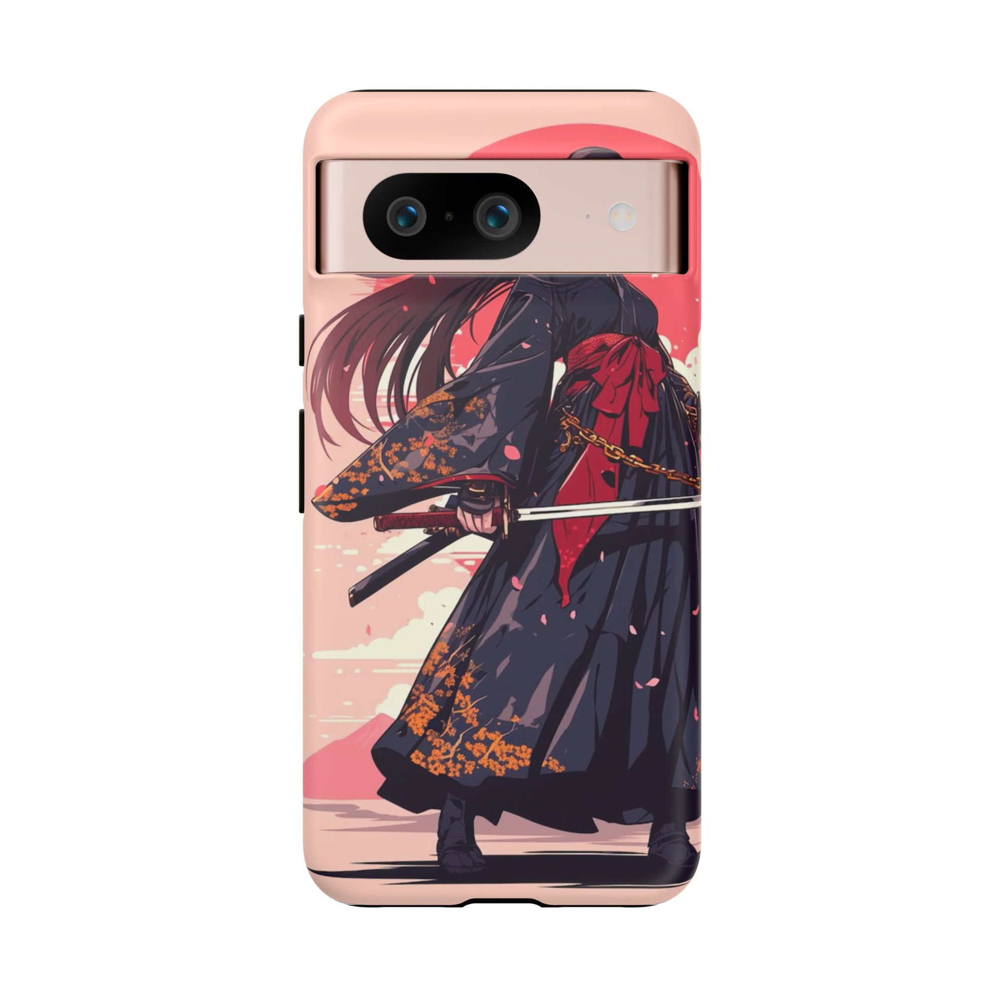 Stylish Phone Case with Warrior Design, Tough Phone Cover for Anime Lovers, Gift for Gamers, Cute Phone Accessories, Unique Tech Gifts