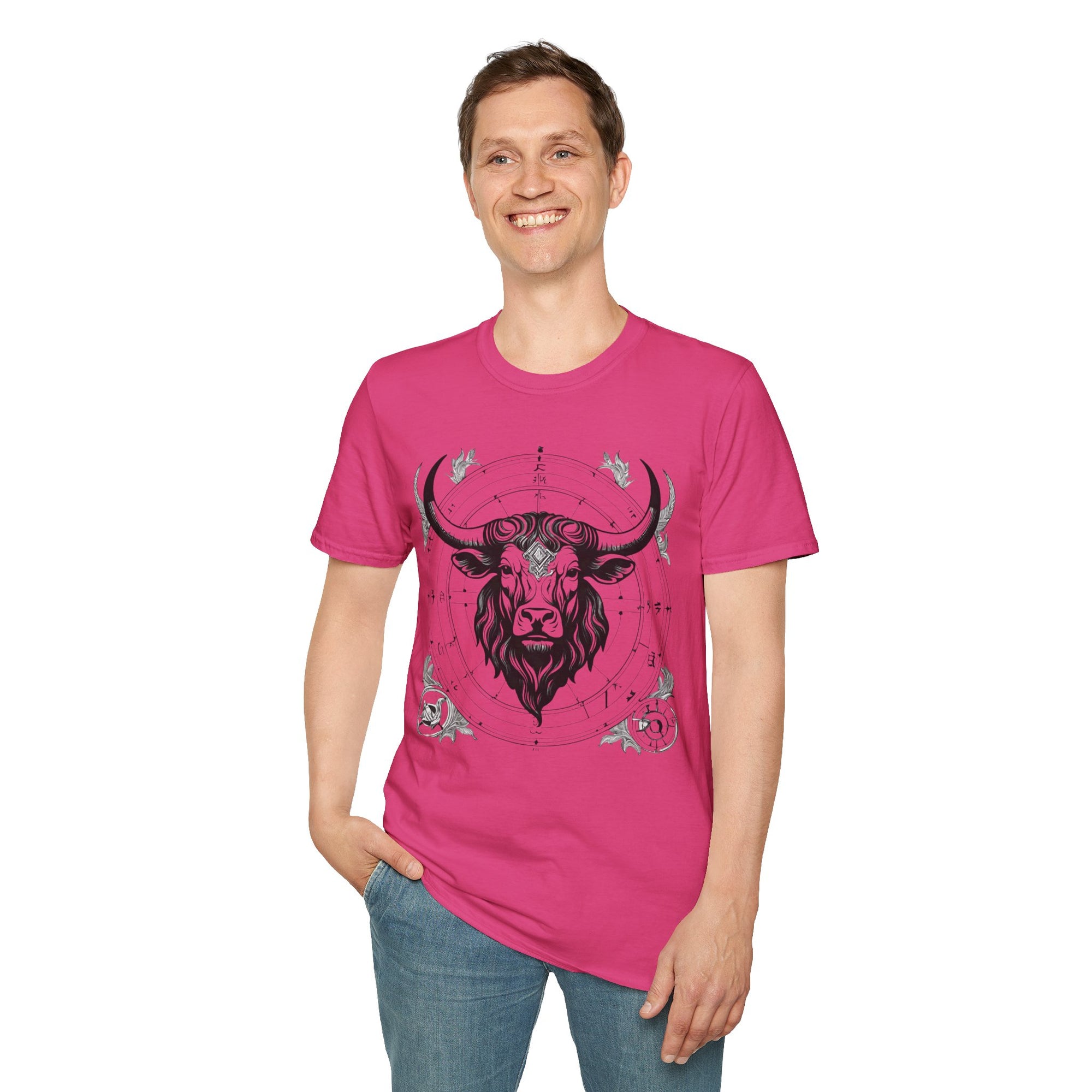 Taurus Zodiac T-Shirt, Astrology Tee, Horoscope Gift, Unisex Softstyle Shirt, Birthday Apparel, Taurus Constellation Top
