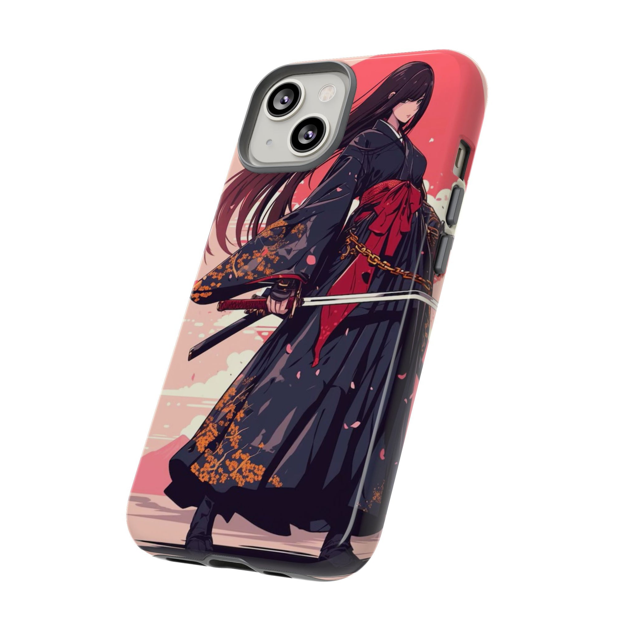 Stylish Phone Case with Warrior Design, Tough Phone Cover for Anime Lovers, Gift for Gamers, Cute Phone Accessories, Unique Tech Gifts
