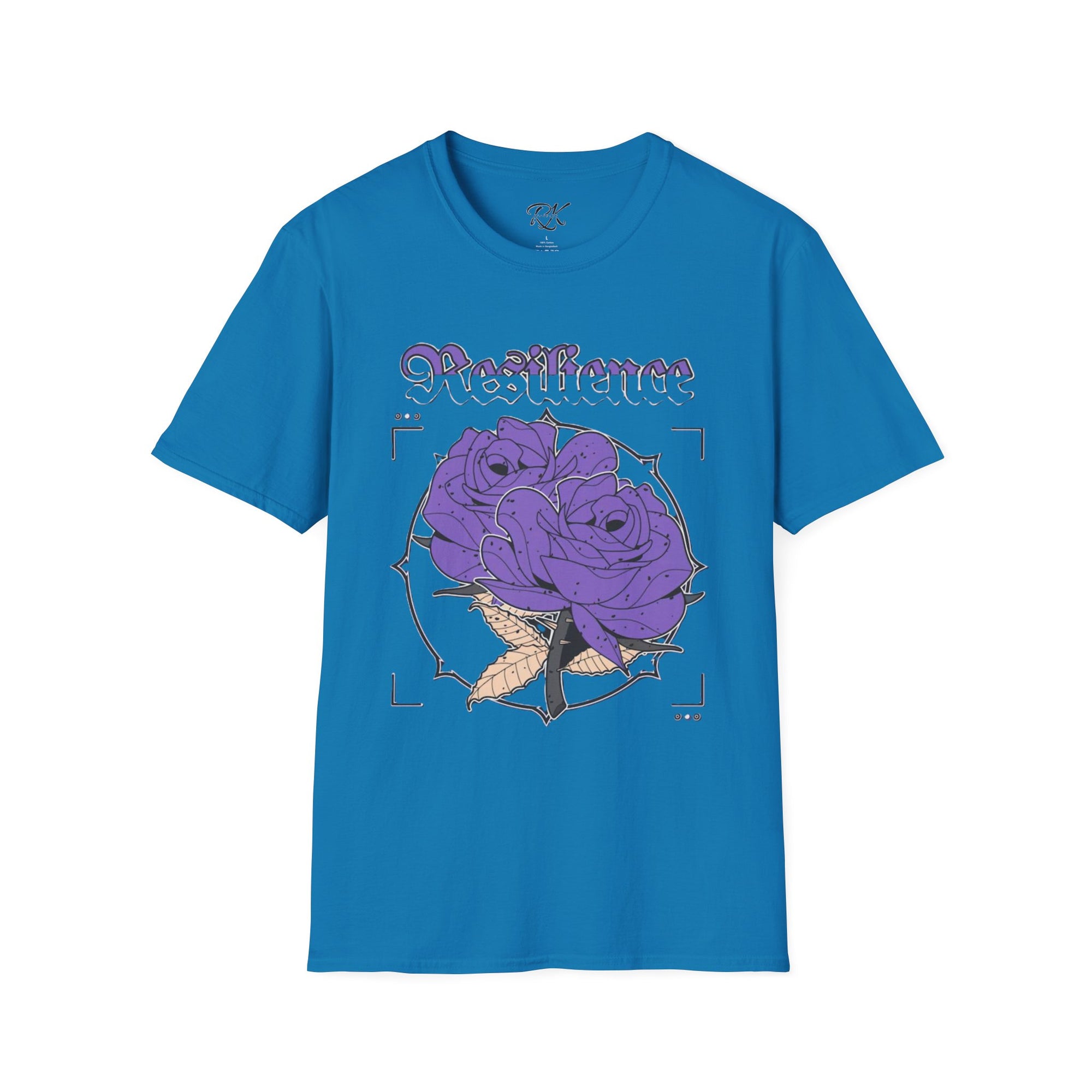 Purple Rose Graphic T-Shirt, Soft Stylish Tee, Unisex Floral Apparel, Gift for Her, Spring Outfit Idea, Vintage Aesthetic Top