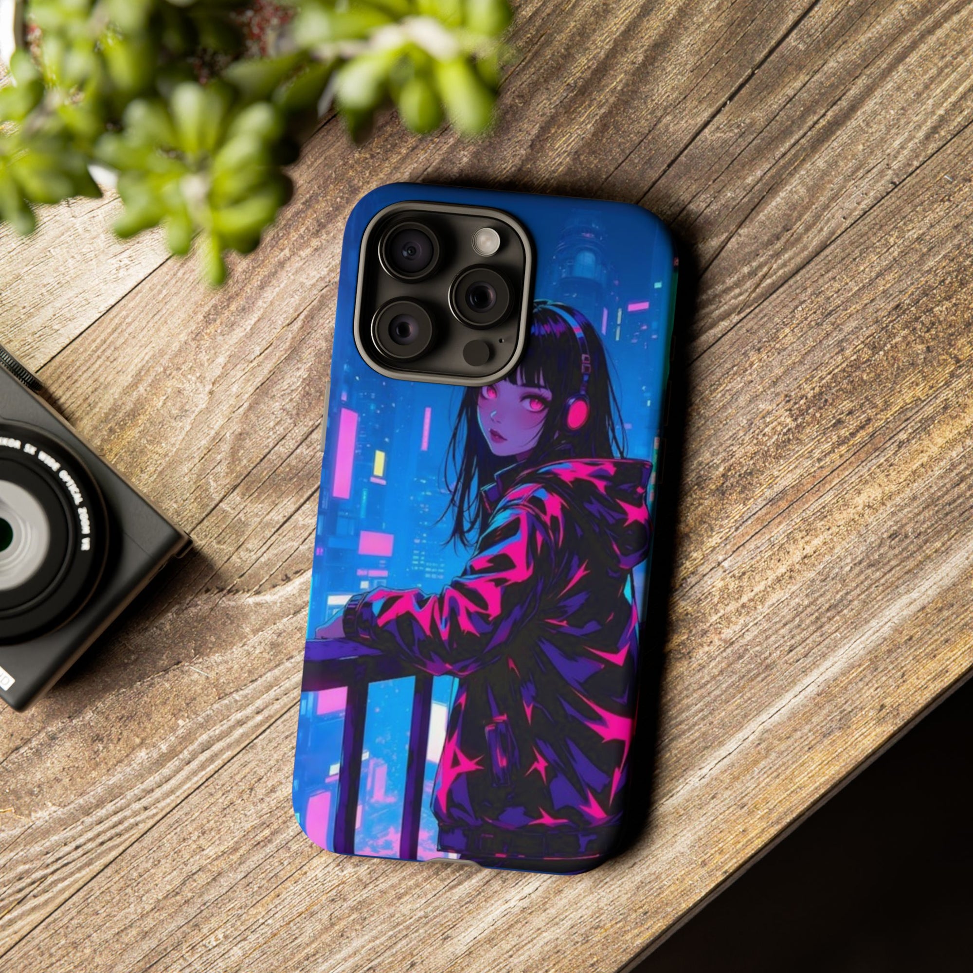 Futuristic Phone Case, Cyberpunk Aesthetic, Tough Phone Cover, Urban Style, Gift for Tech Lovers, Unique Phone Accessories, Streetwear [...]