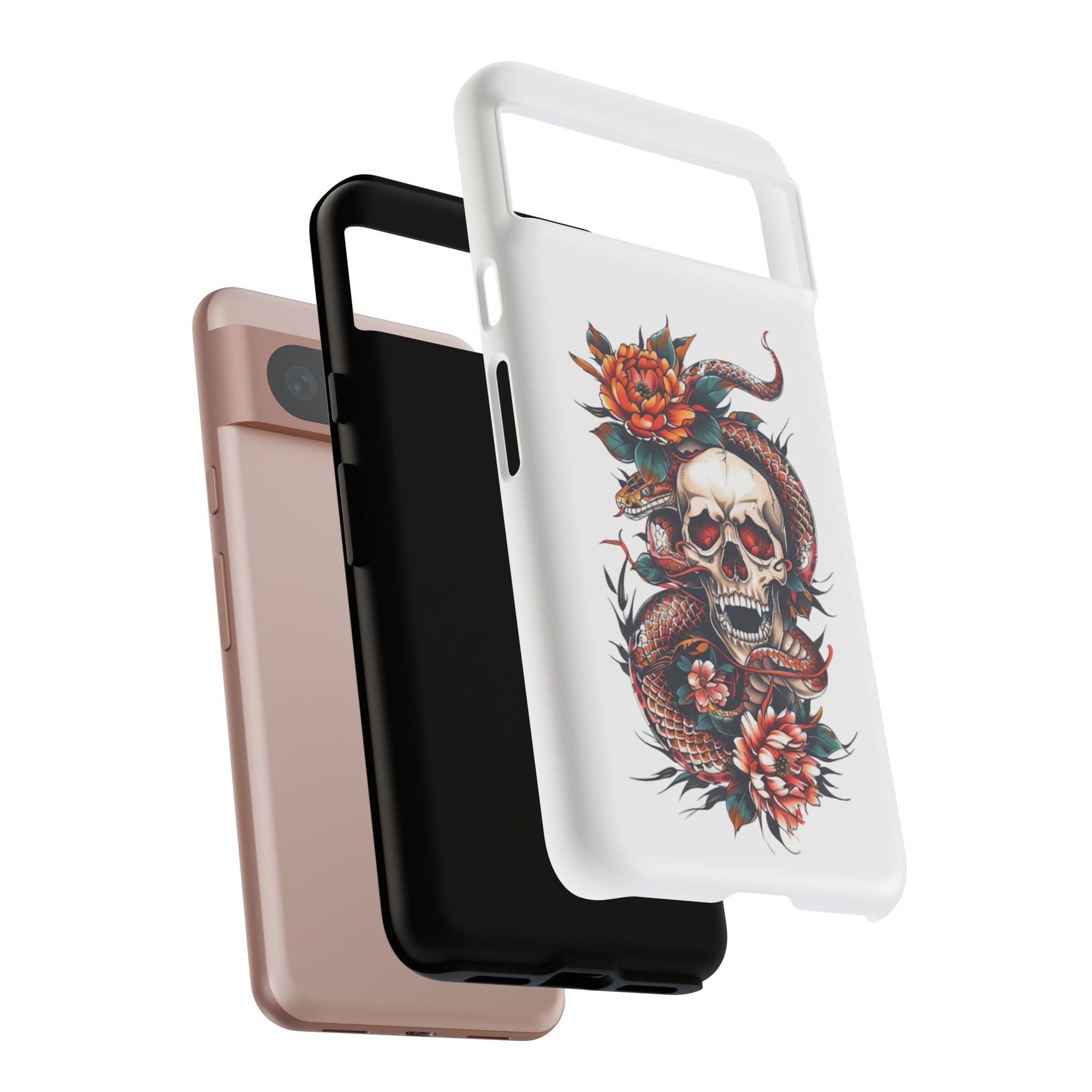 Tough Cases: Skull and Snake Phone Cases, Edgy Accessories, Alternative Fashion, Quirky Gift Ideas, Gothic Style
