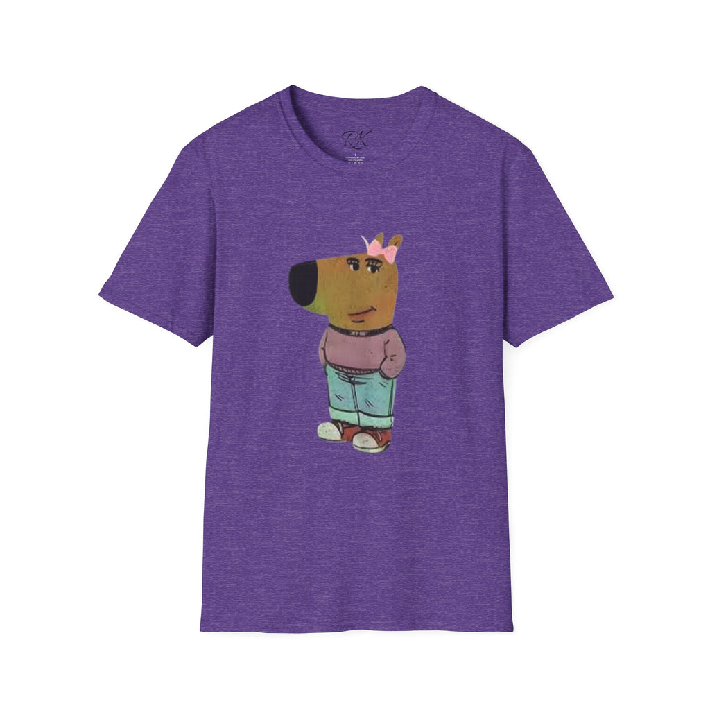 Whimsical Dog Art Unisex T-Shirt - Cute Pet Lover Gift, Casual Wear, Animal Themed Apparel, Fun Gift for Dog Owners