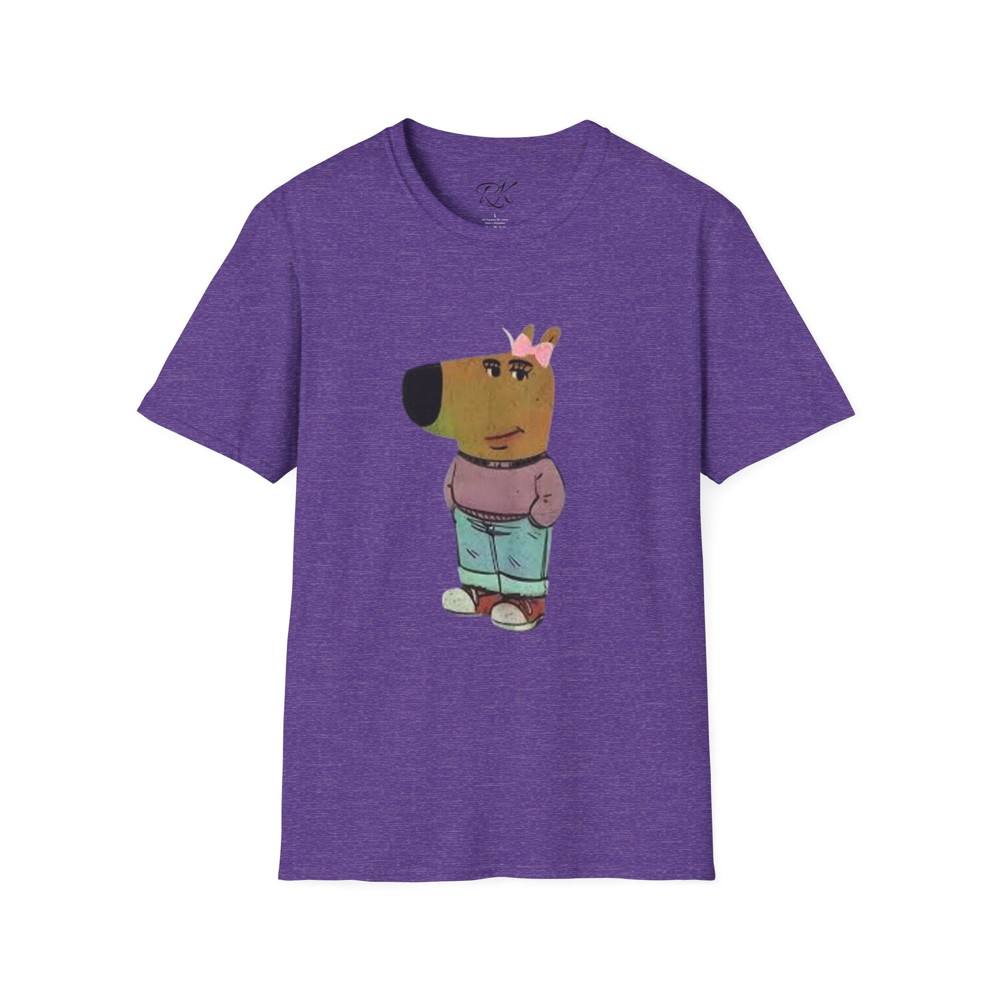 Whimsical Dog Art Unisex T-Shirt - Cute Pet Lover Gift, Casual Wear, Animal Themed Apparel, Fun Gift for Dog Owners