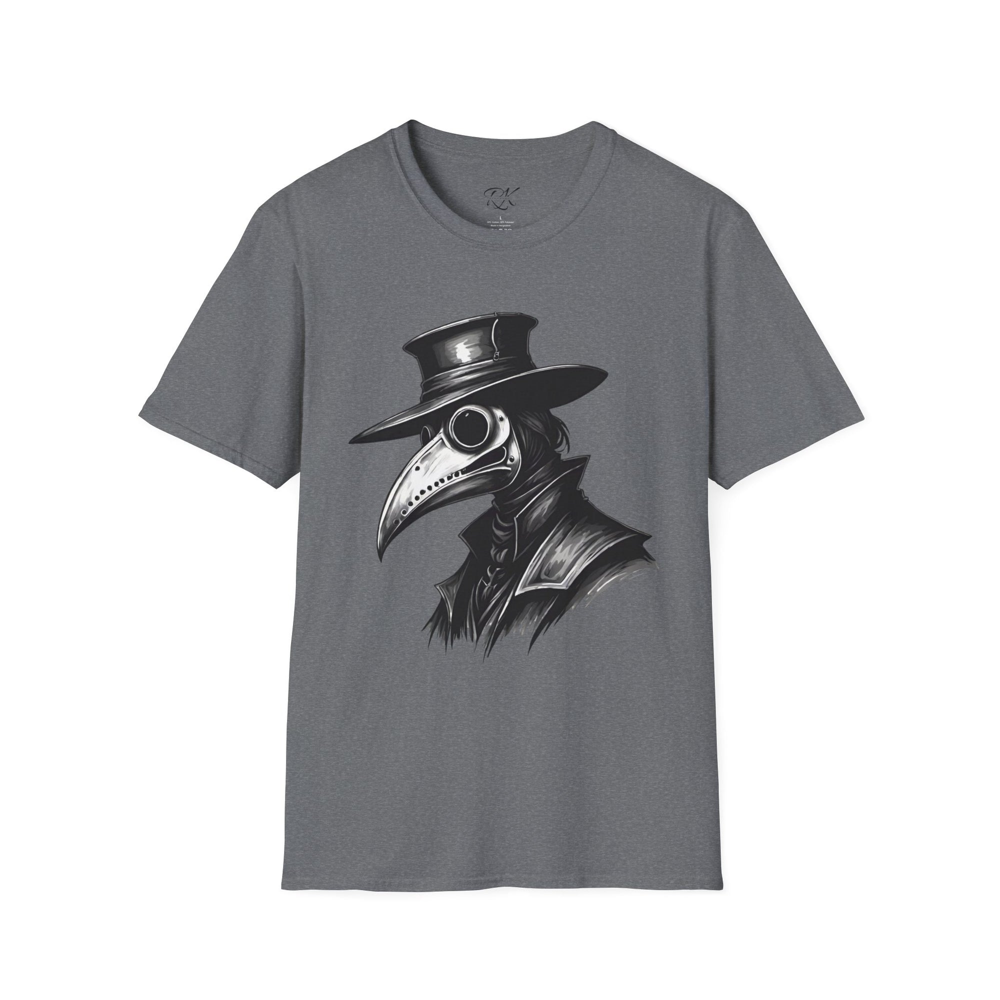 Vintage Plague Doctor Unisex T-Shirt, Unique Graphic Tee, Halloween Costume, Gift for Horror Lovers, Casual Wear, Statement Shirt