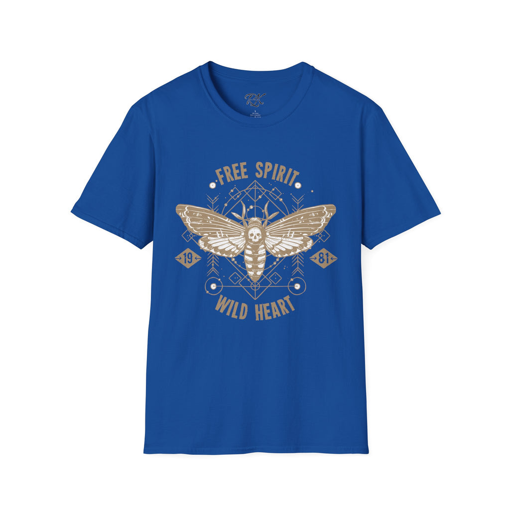 Free Spirit Wild Heart Unisex T-Shirt, Boho Graphic Tee, Nature Lover Shirt, Gift for Adventurers, Casual Wear, Everyday Comfort