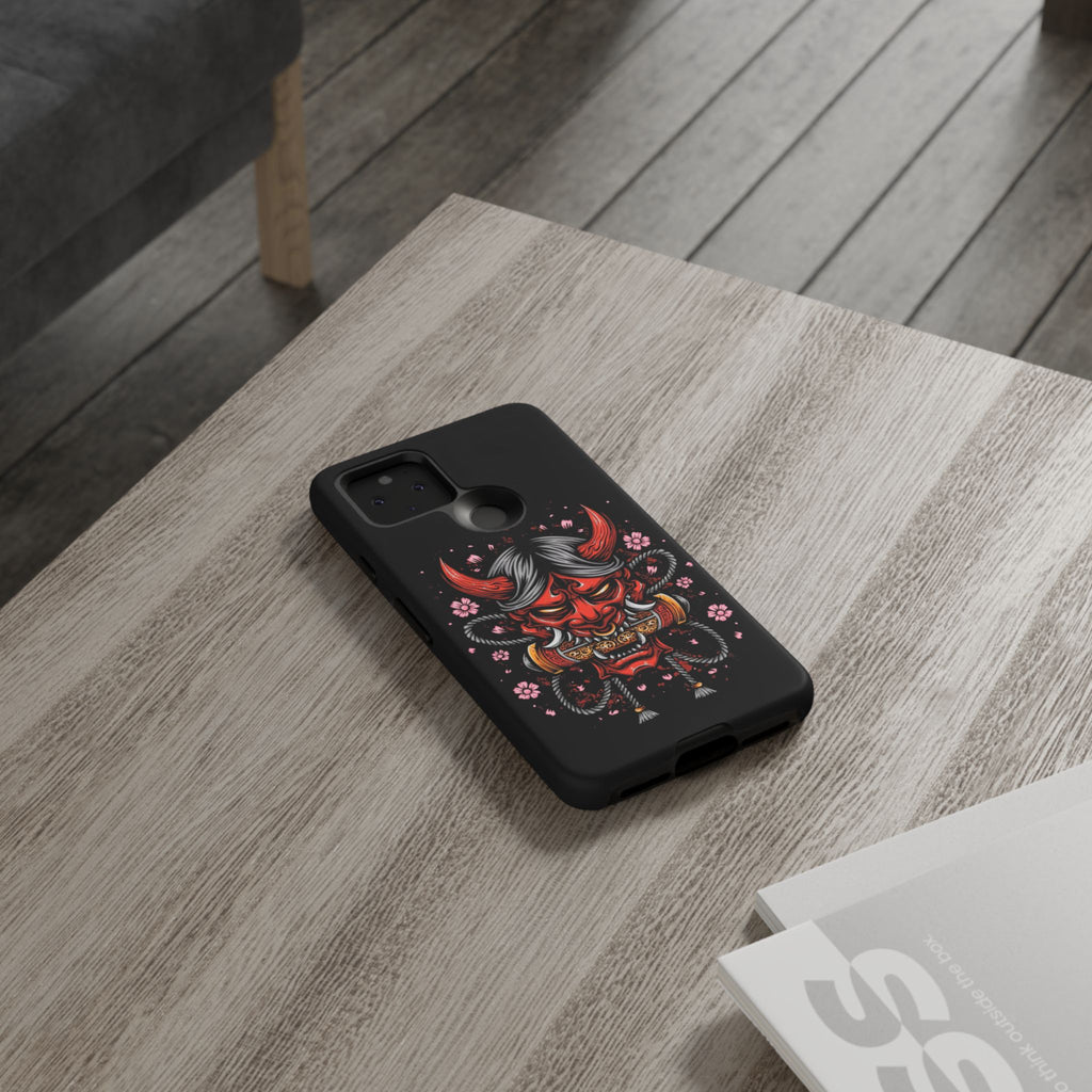 Tough Cases: Fierce Demon Phone Case, Edgy Phone Cover, Protect Your Device, Gift for Anime Fans, Unique Artwork Case