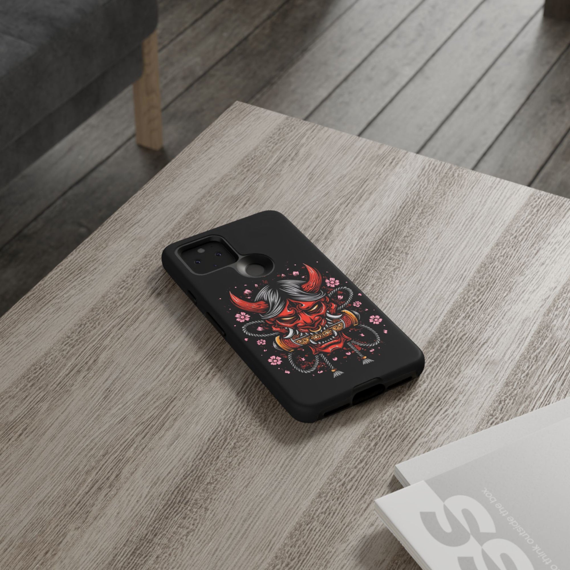 Tough Cases: Fierce Demon Phone Case, Edgy Phone Cover, Protect Your Device, Gift for Anime Fans, Unique Artwork Case