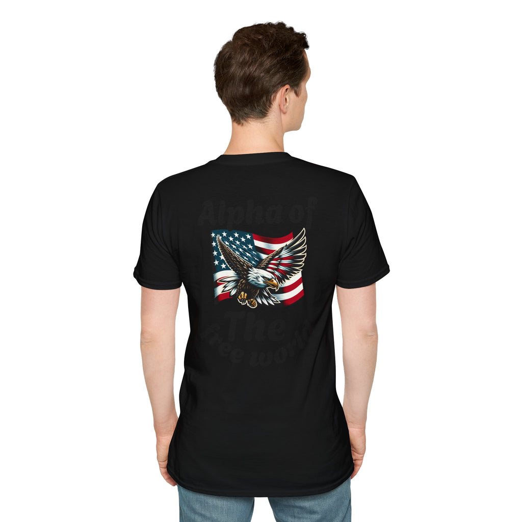 Patriotic Graphic T-Shirt, Unisex Softstyle Tee, Independence Day Gift, Freedom Apparel, Americana Clothing