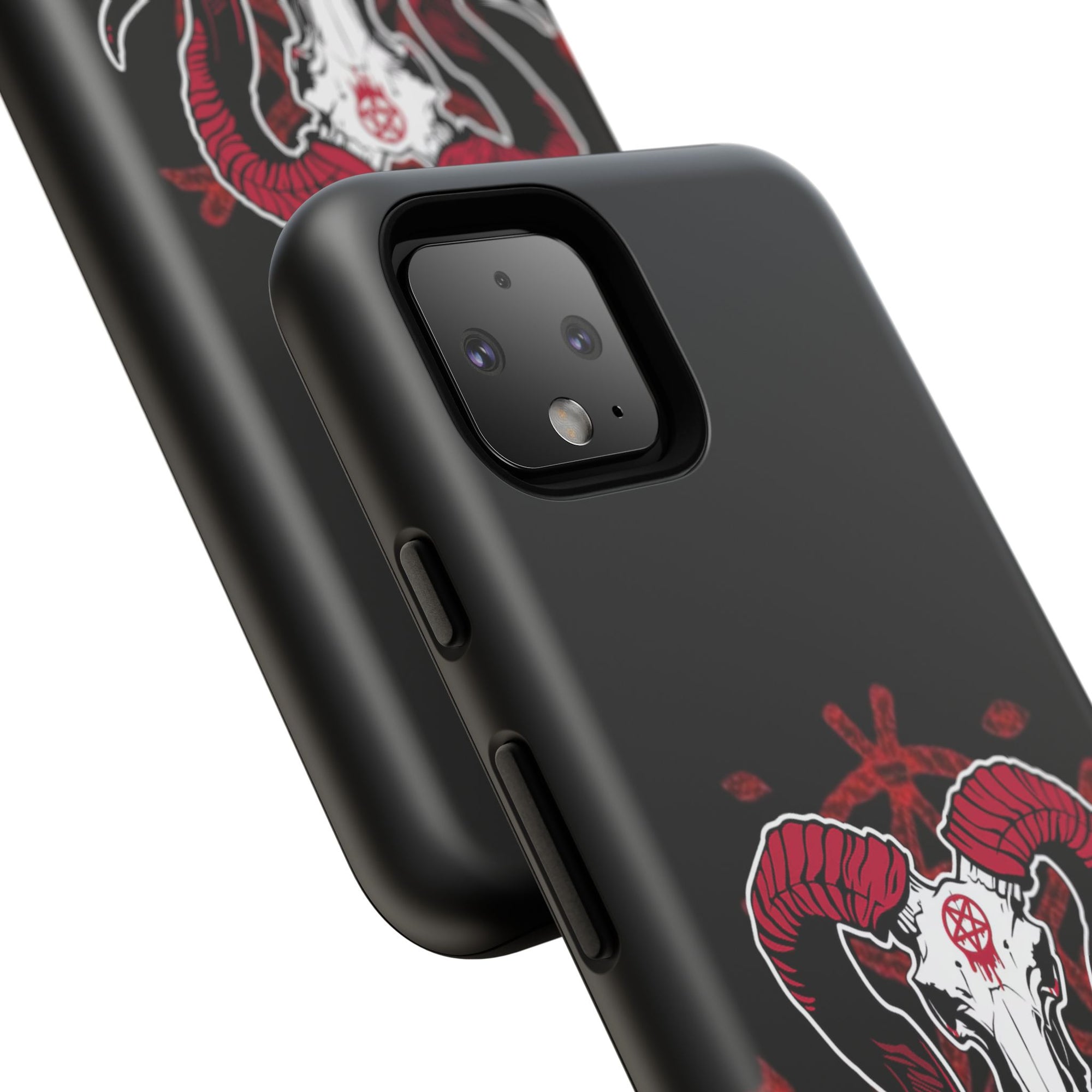 Tough Cases: Dark Aesthetic Phone Case, Gothic Phone Cover, Unique Gift for Him, Occult Design, Animal Skull Artwork, Halloween Decor