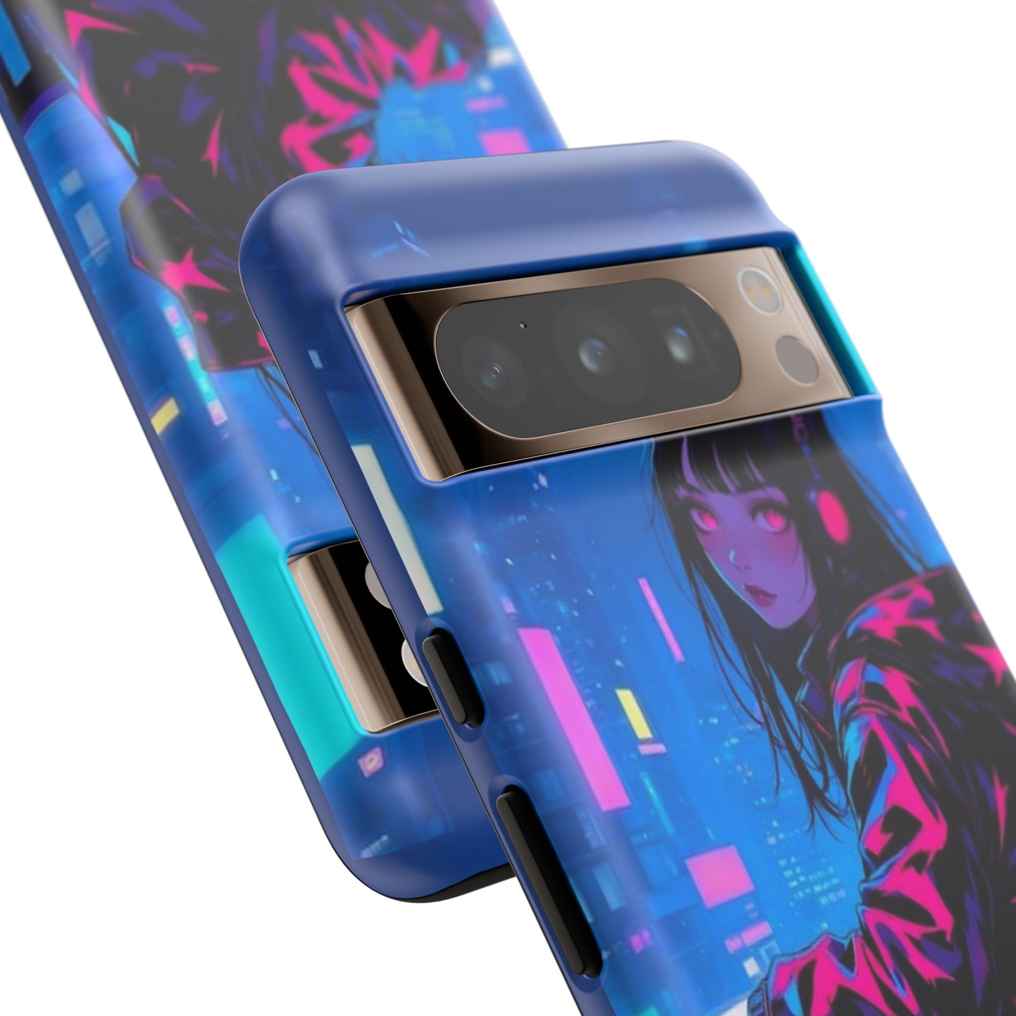 Futuristic Phone Case, Cyberpunk Aesthetic, Tough Phone Cover, Urban Style, Gift for Tech Lovers, Unique Phone Accessories, Streetwear [...]