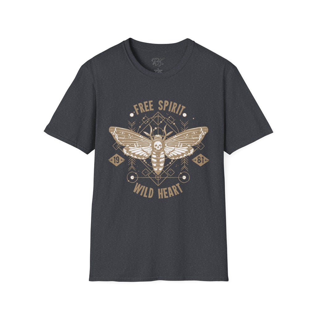 Free Spirit Wild Heart Unisex T-Shirt, Boho Graphic Tee, Nature Lover Shirt, Gift for Adventurers, Casual Wear, Everyday Comfort