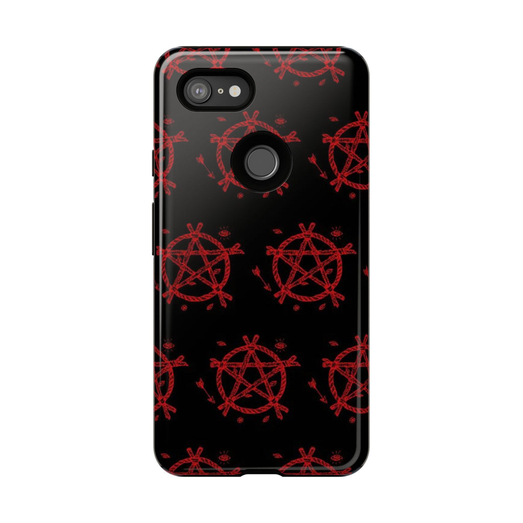 Anarchist iPhone Case, Tough Phone Cover, Punk Style Accessory, Unique Gift for Rebels, Goth Aesthetic Phone Case