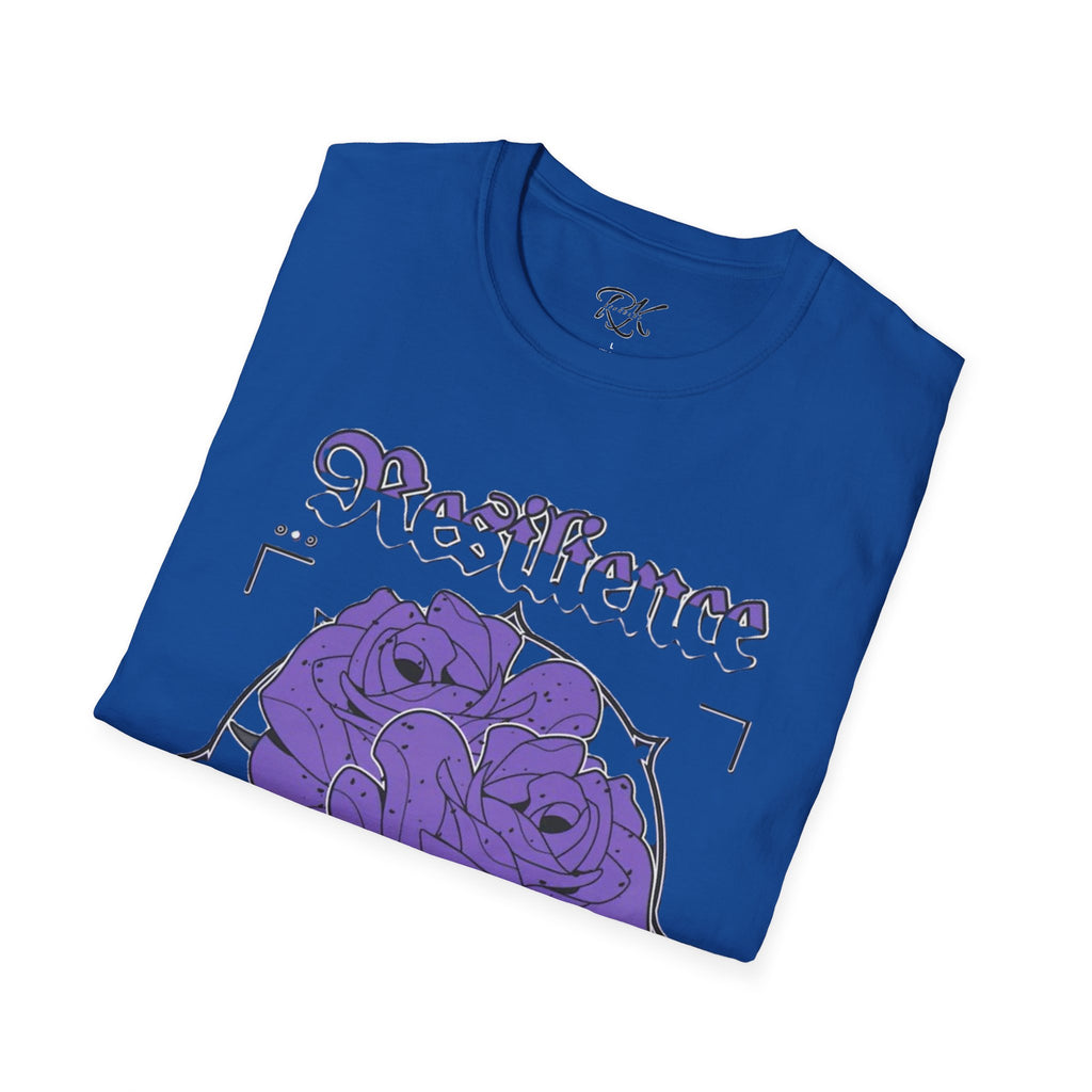 Purple Rose Graphic T-Shirt, Soft Stylish Tee, Unisex Floral Apparel, Gift for Her, Spring Outfit Idea, Vintage Aesthetic Top