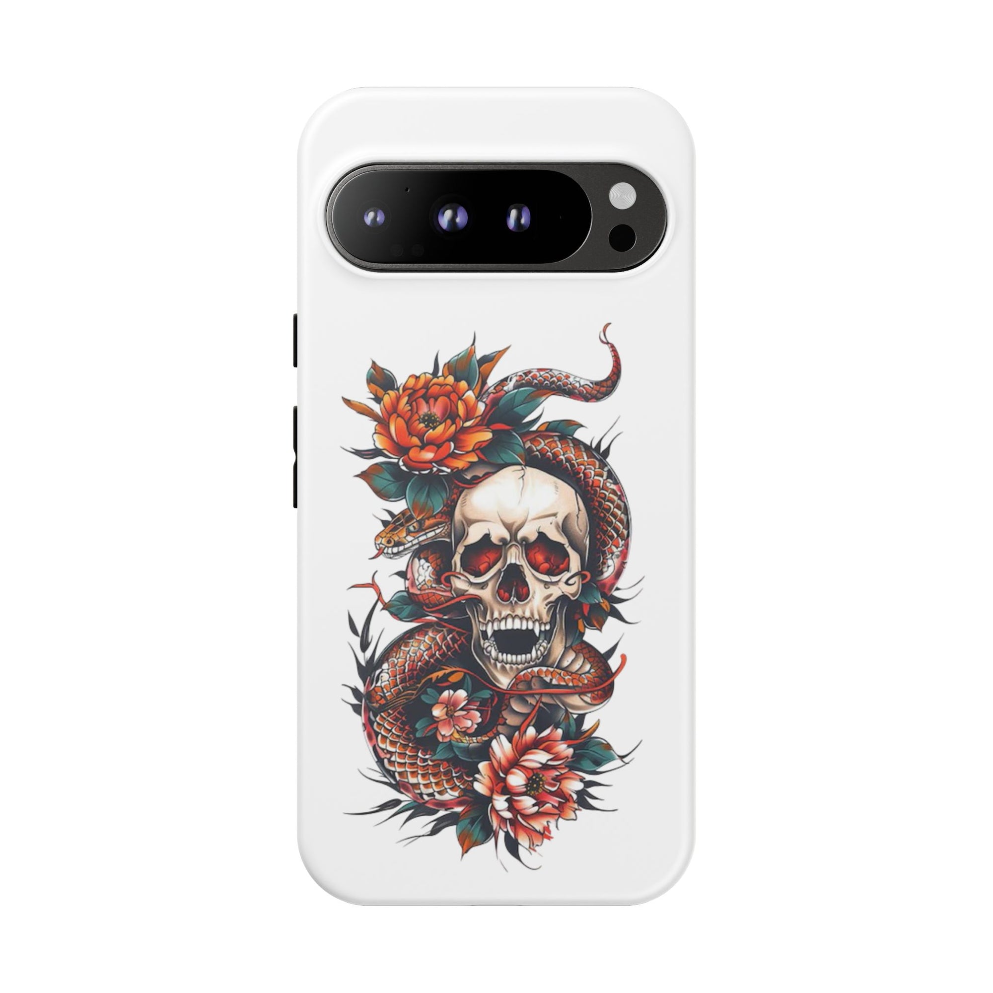 Tough Cases: Skull and Snake Phone Cases, Edgy Accessories, Alternative Fashion, Quirky Gift Ideas, Gothic Style